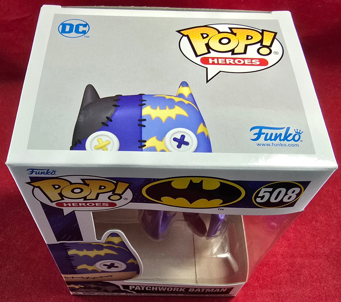 Patchwork batman funko # 508 (nib) With pop protector