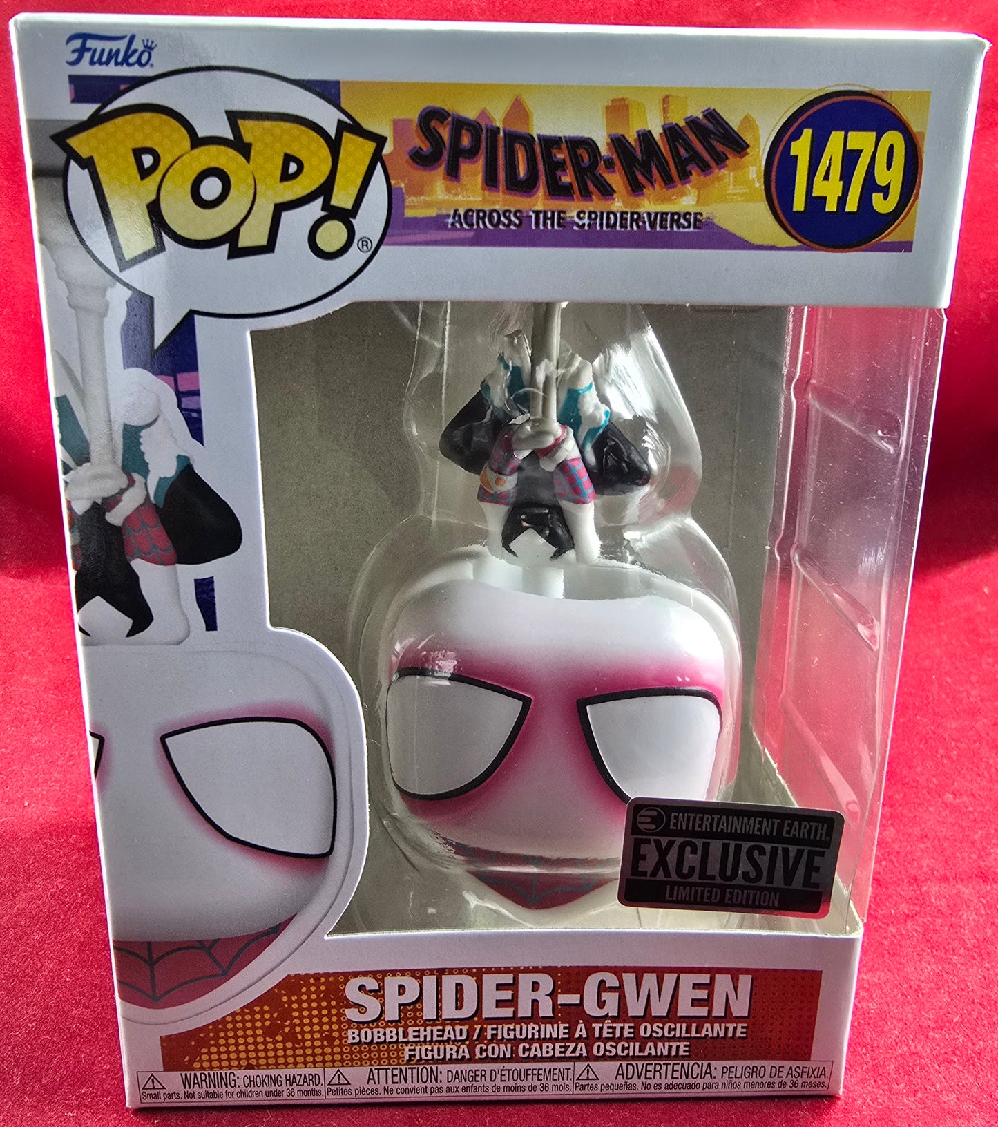 Spider-gwen entertainment earth exclusive funko # 1479 (nib) With pop protector