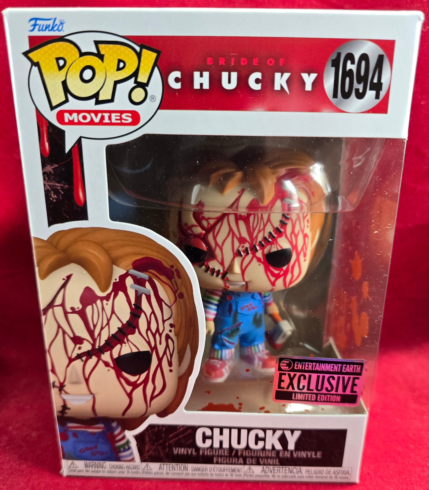 Chucky entertainment earth exclusive funko # 1694 (nib) With pop protector
