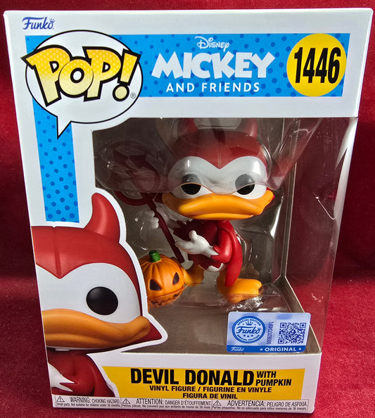 Devil Donald With Pumpkin Specialty Series # 1446 (Nib)
With pop protector