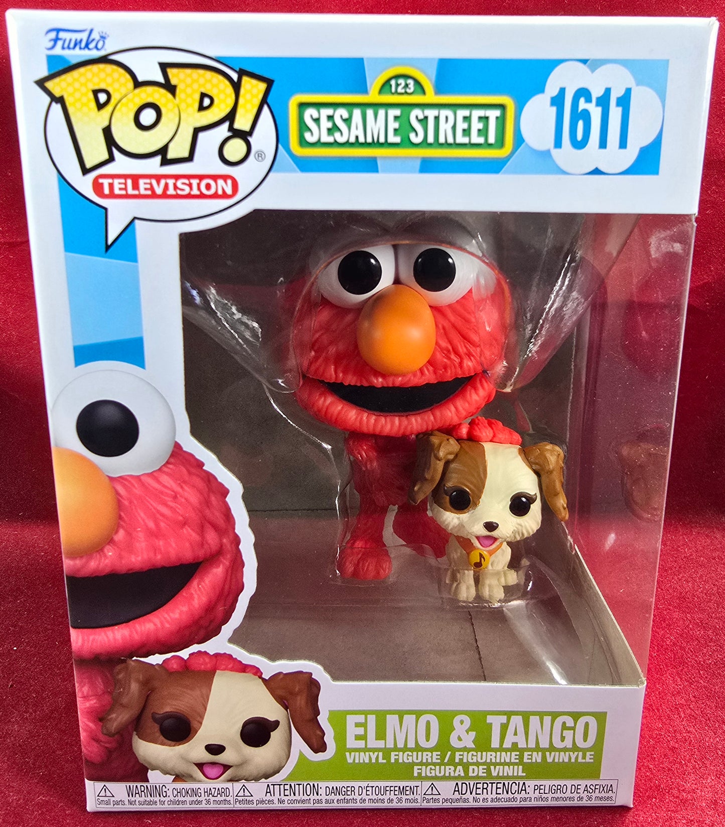 Elmo & Tango funko # 1611 (nib) with pop protector