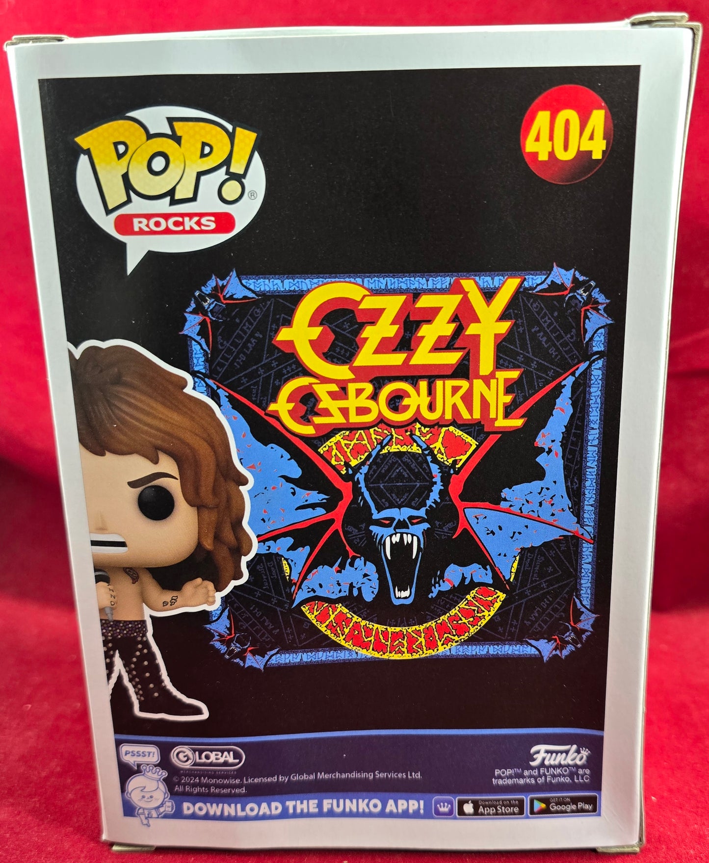 Ozzy Osborne funko # 404 (nib) With pop protector