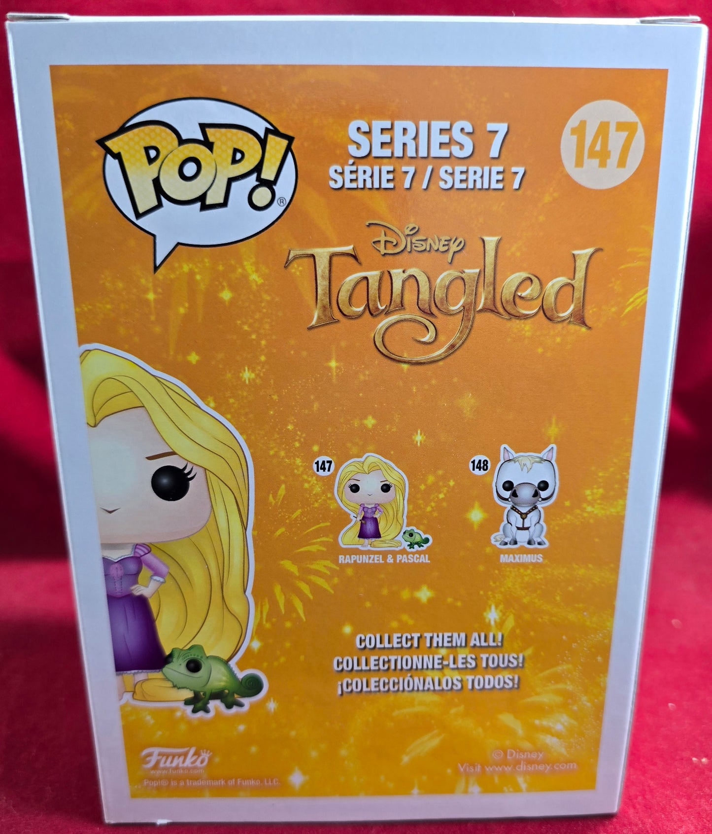 Rapunzel & Pascal funko # 147 (nib) With pop protector