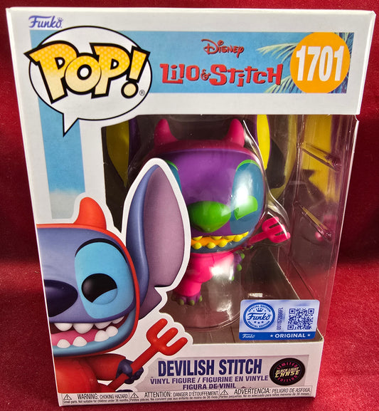 Devilish Stitch Entertainment Earth Exclusive Funko # 1701 (Nib)
With pop protector