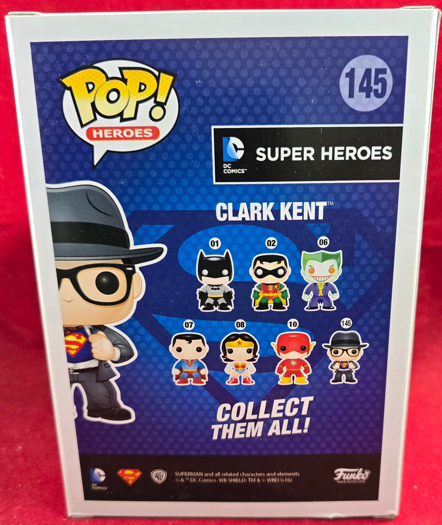 Clark Kent Hot Topic Exclusive funko # 145 (nib) With pop protector