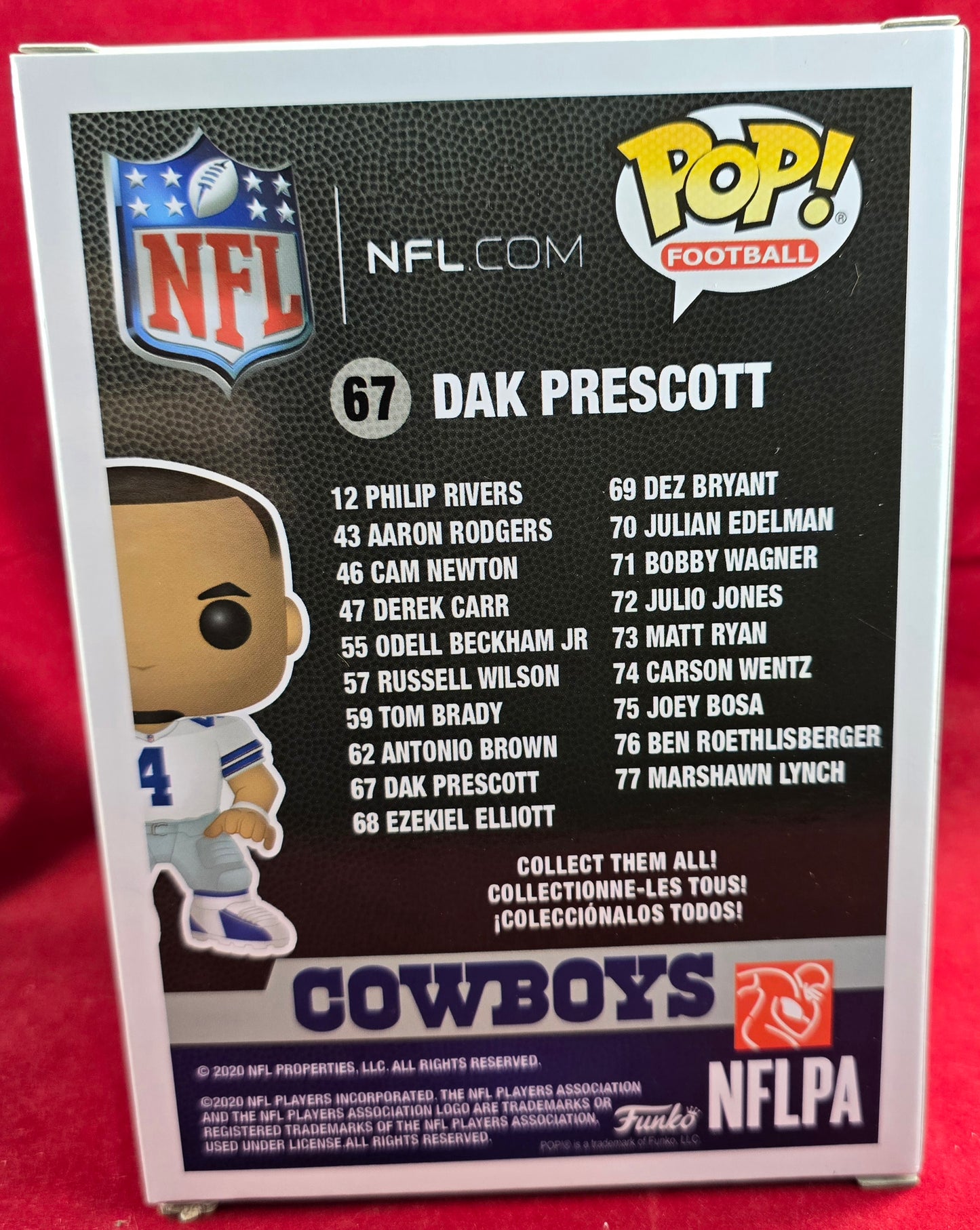 Dak Prescott funko # 67 (nib) With pop protector