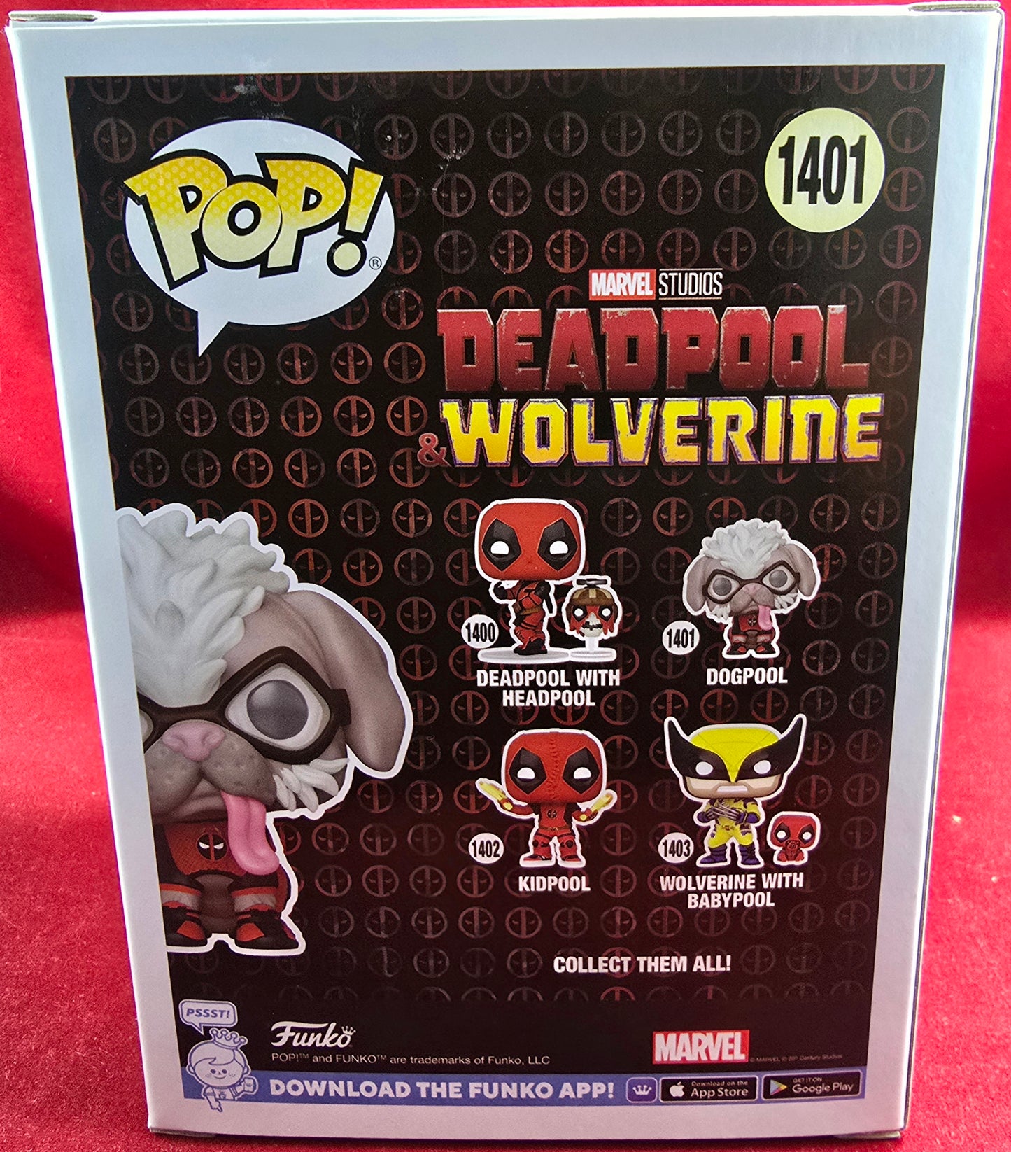 Dogpool funko # 1401 (nib) With pop protector