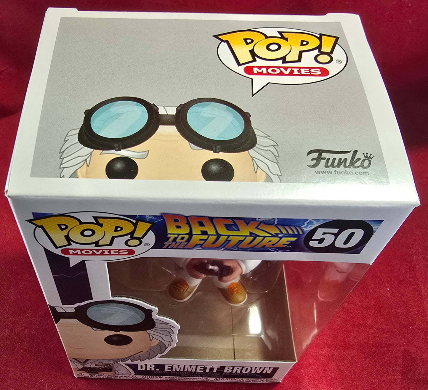 Dr. Emmett Brown funko # 50 (nib) with pop protector