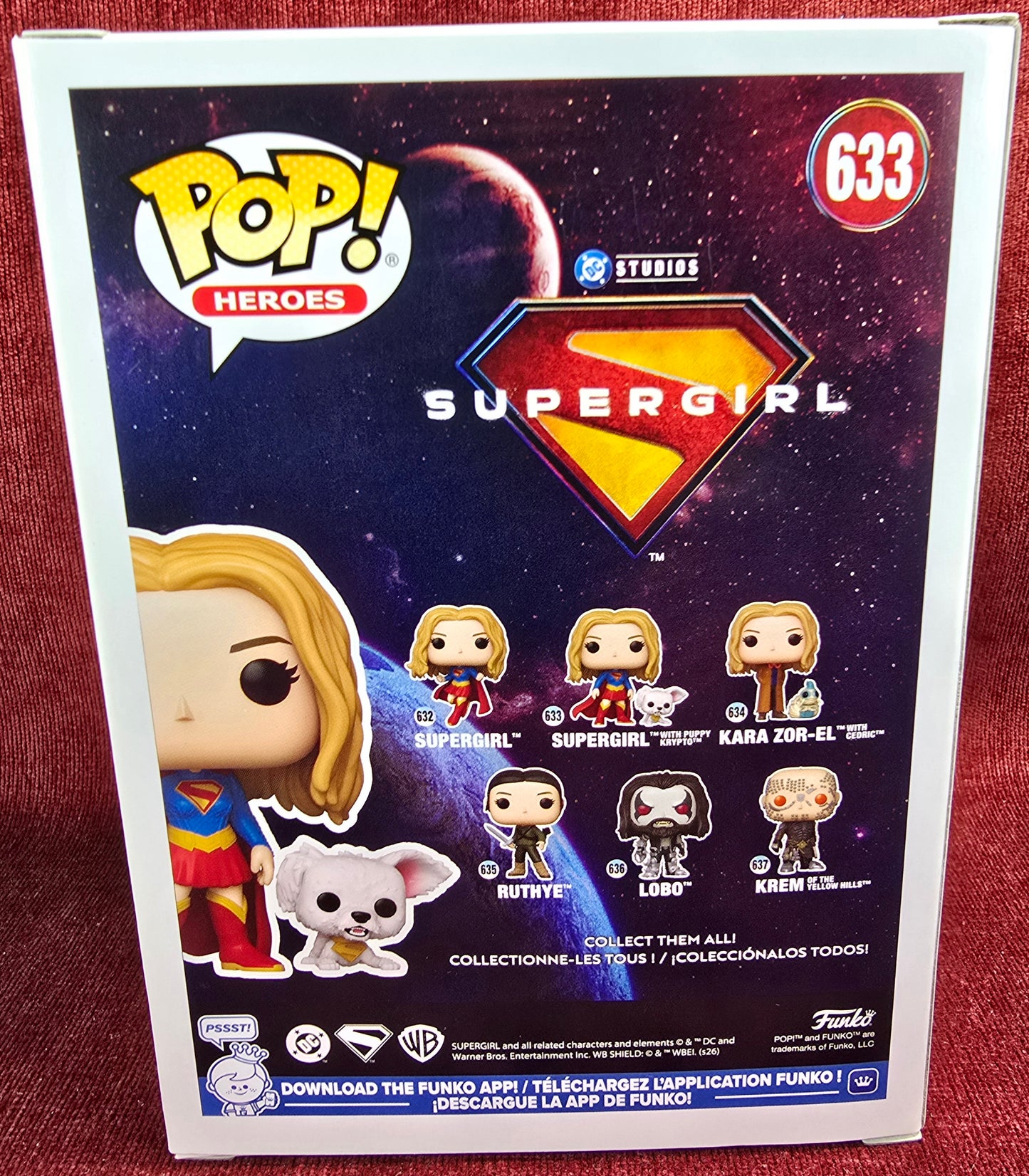 Funko Pop! Vinyl: Supergirl with Puppy Krypto - Exclusive # 633 (Nib)
With pop protector