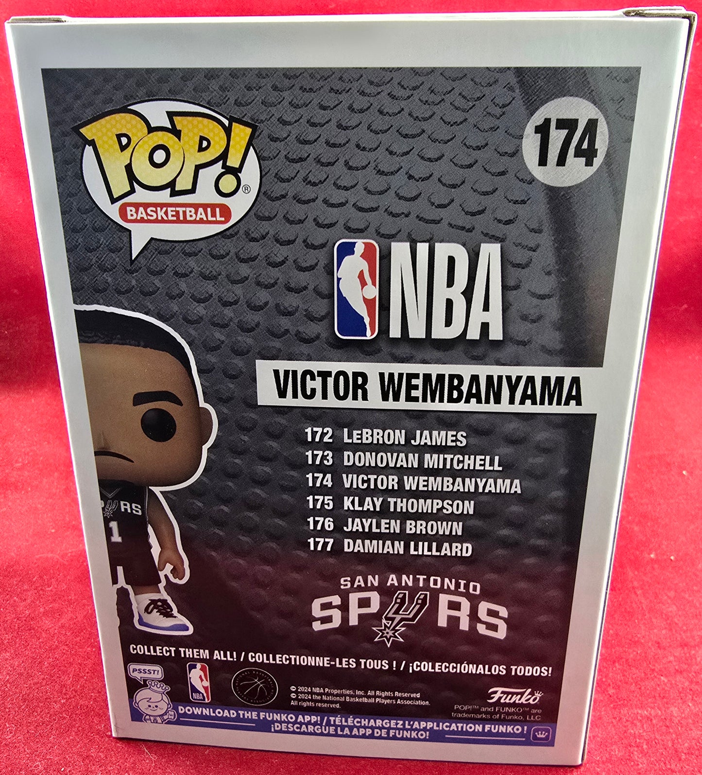 Victor Wembanyama funko # 174 (nib) With pop protector