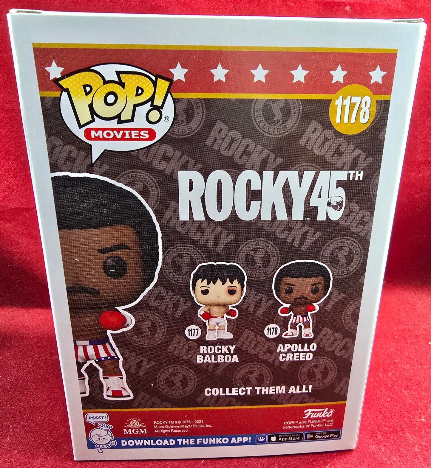 Apollo Creed funko # 1178 (nib) With pop protector
