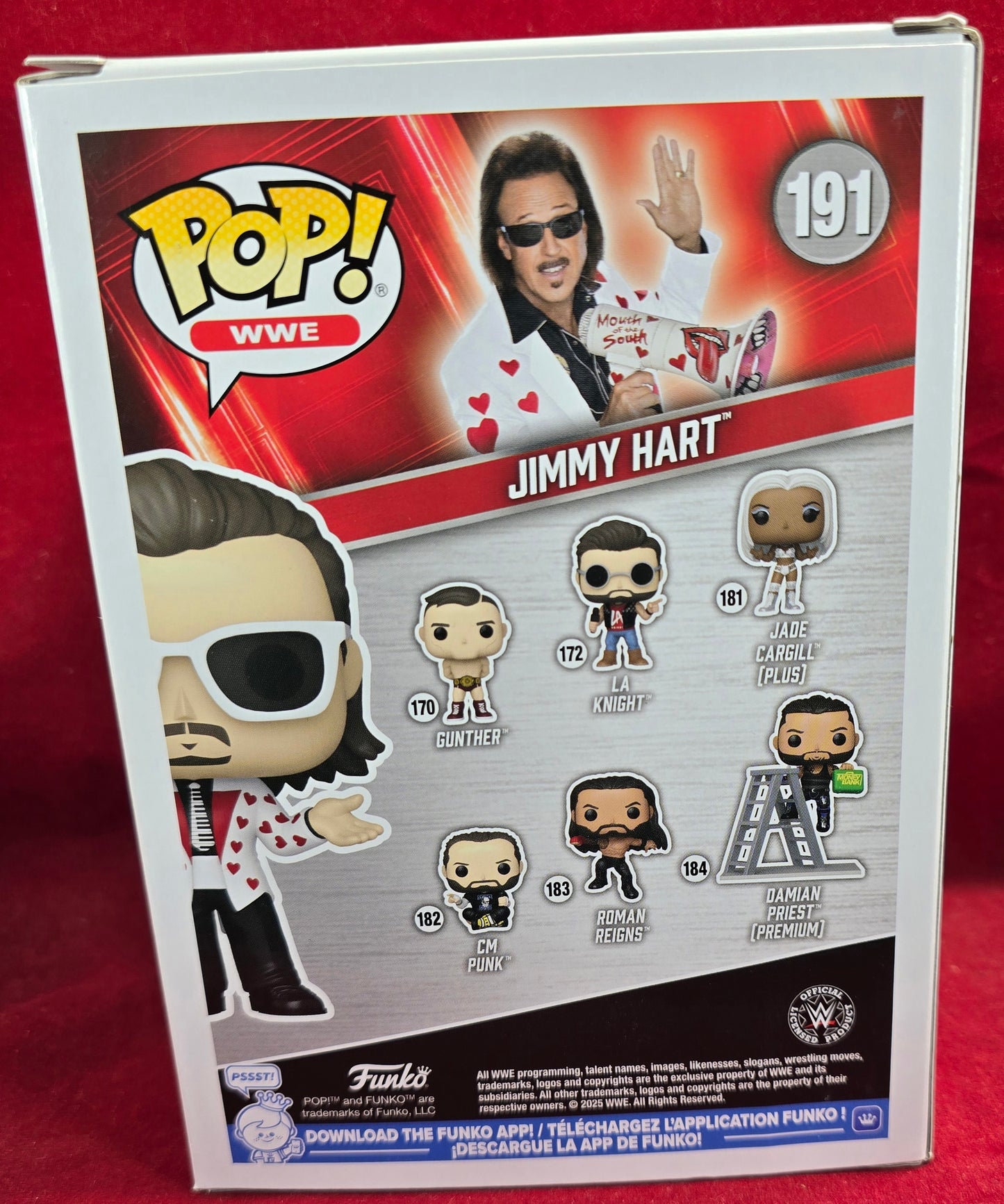 Funko Pop: WWE: Jimmy Hart #191 (Nib)
With pop protector