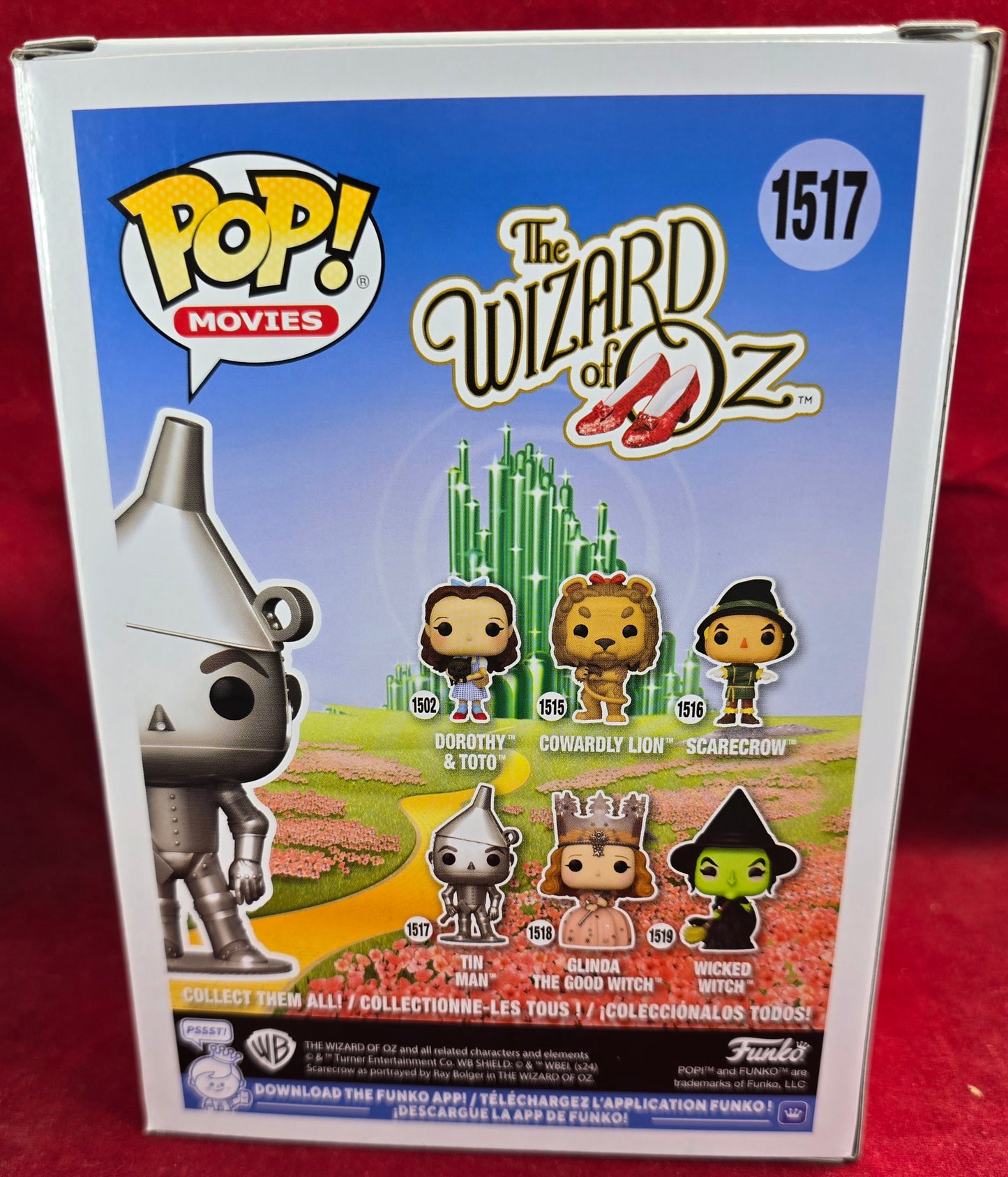 Tin man funko # 1517 (nib)
With pop protector