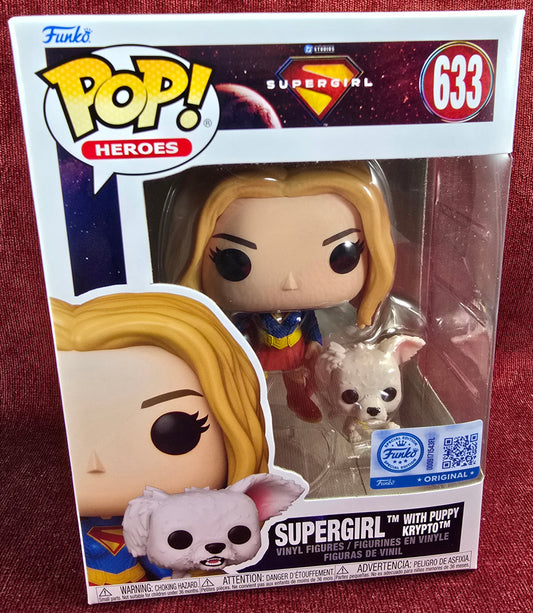 Funko Pop! Vinyl: Supergirl with Puppy Krypto - Exclusive # 633 (Nib)
With pop protector