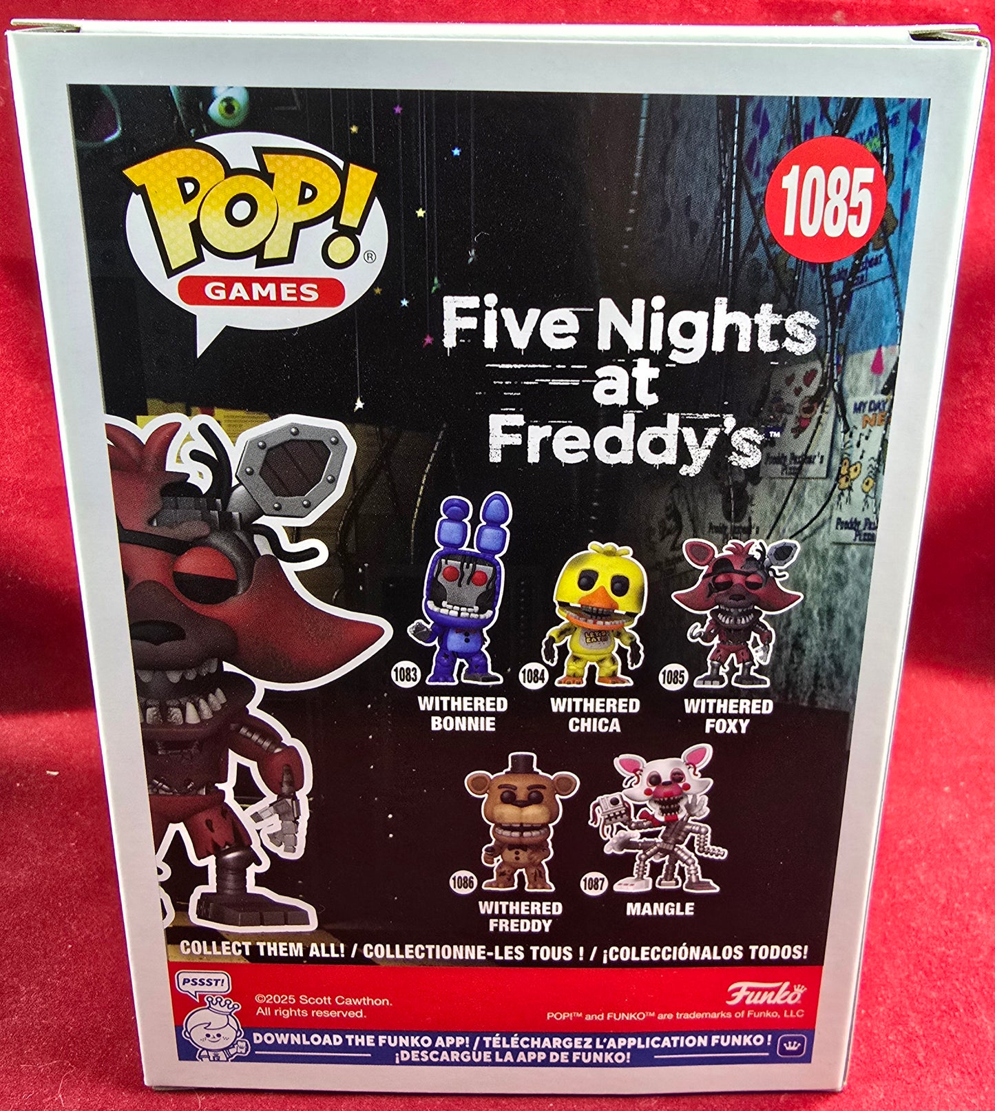Withered foxy funko # 1085 (nib) With pop protector