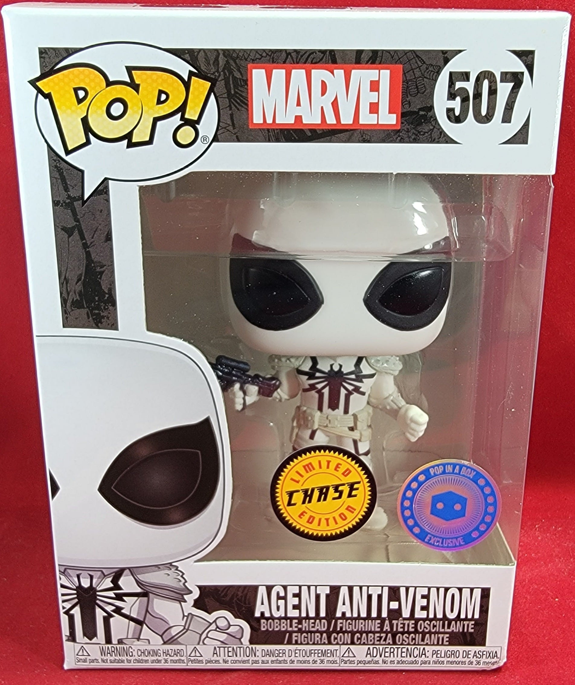 Agent anti-venom pop in the box Exclusive #507 funko (nib 