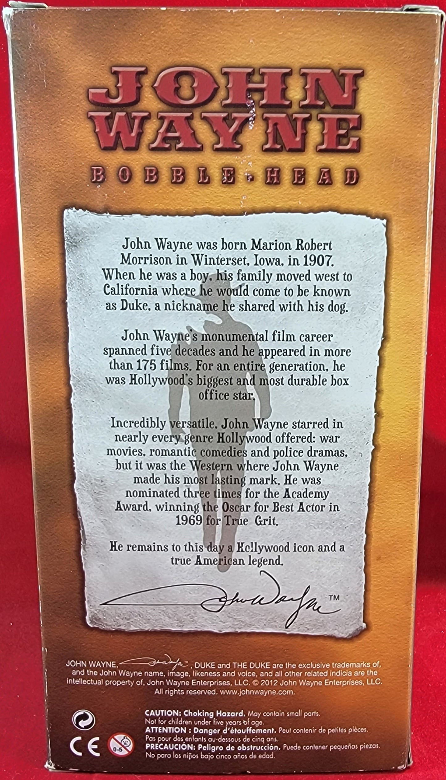 John wayne "the duke" wacky wobbler (nib)