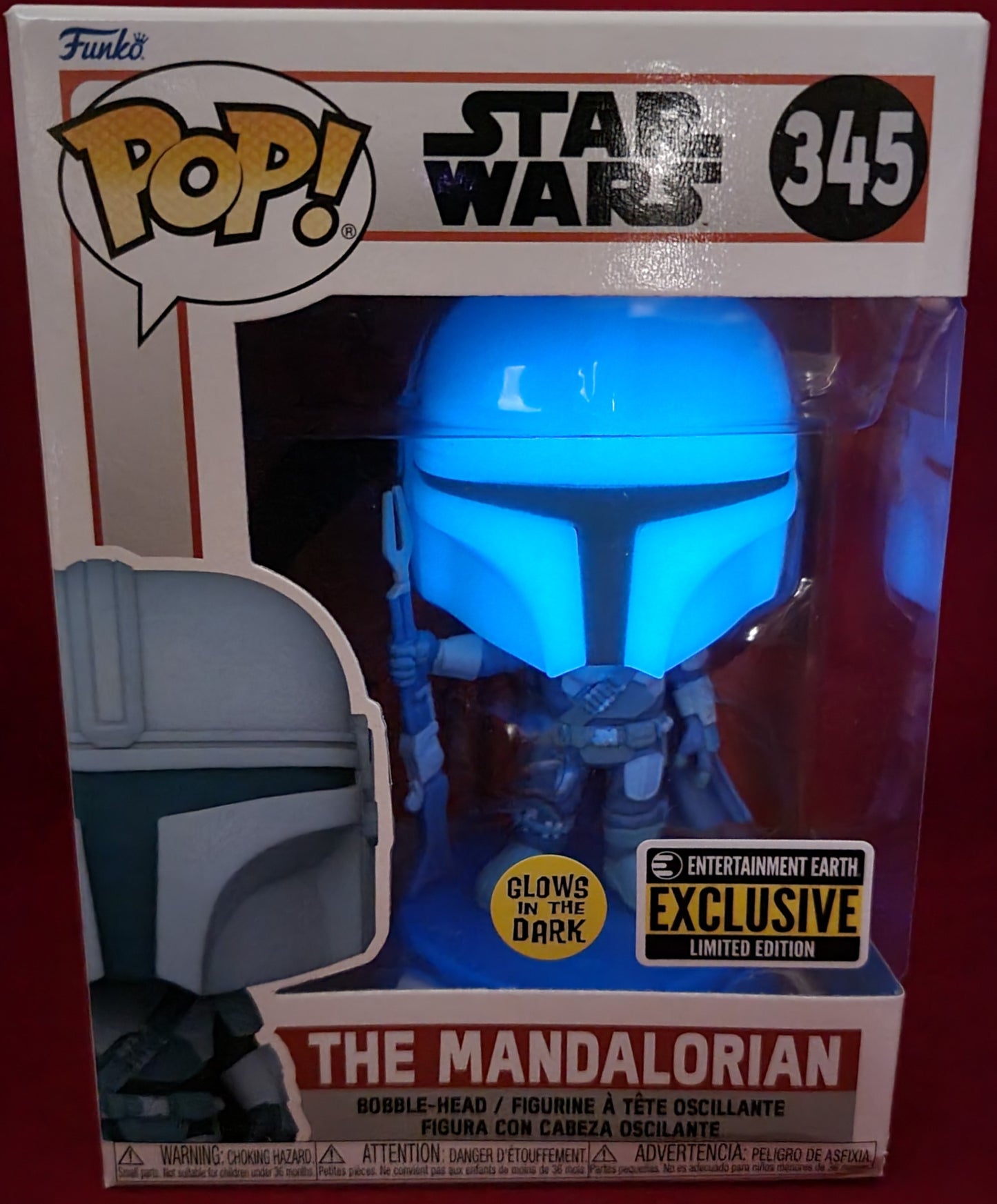 The Mandalorian entertainment earth exclusive funko # 345 (nib)