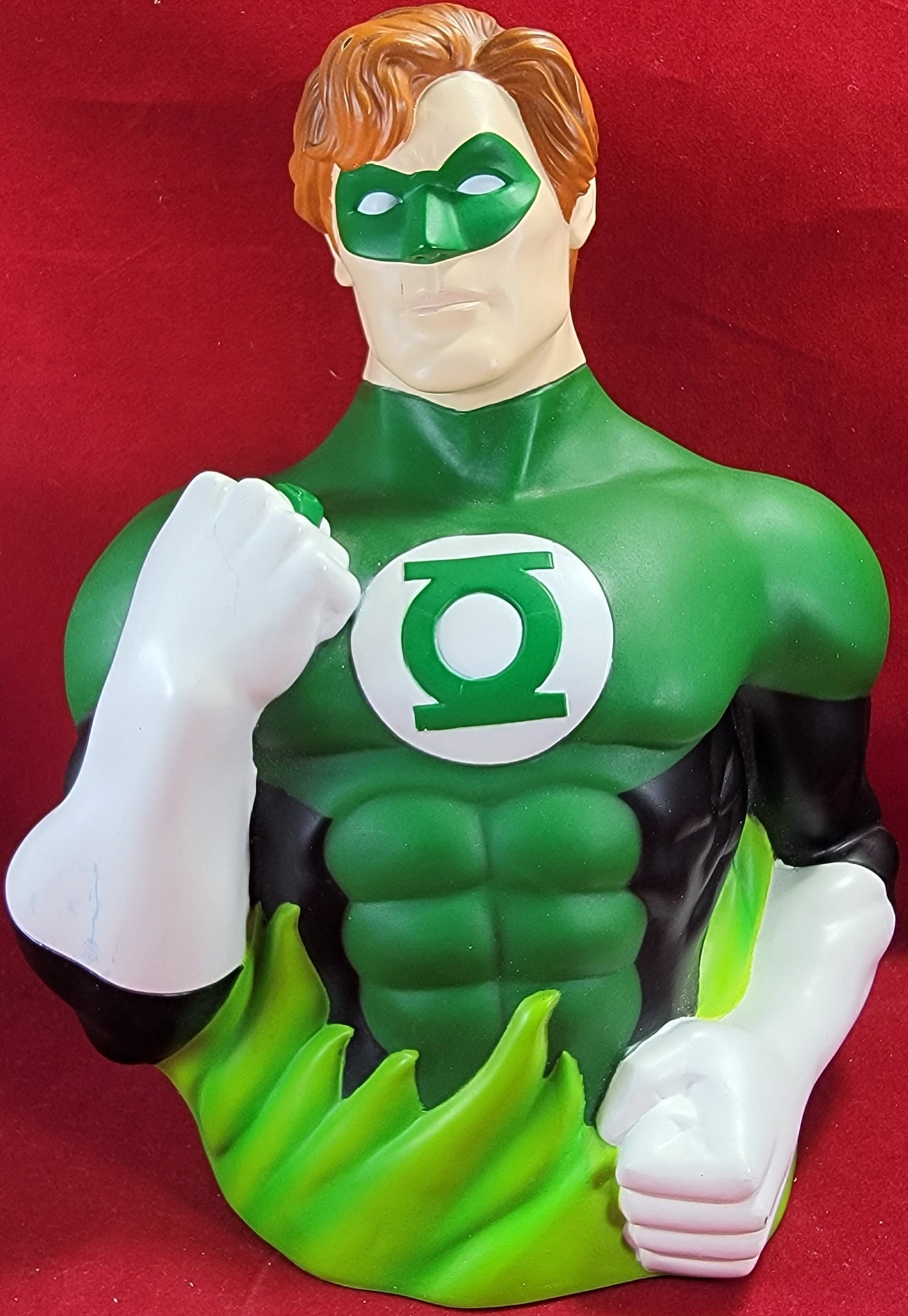 Green lantern hard vinyl coin bank