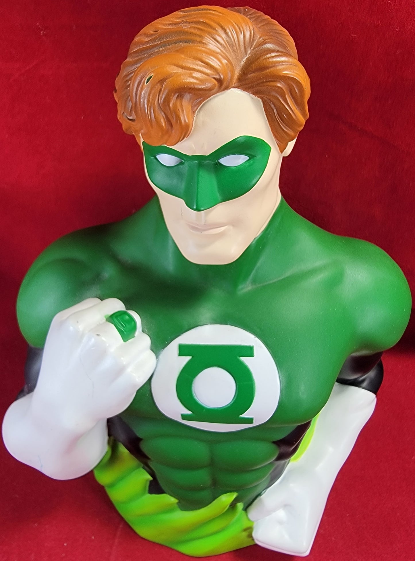 Green lantern hard vinyl coin bank