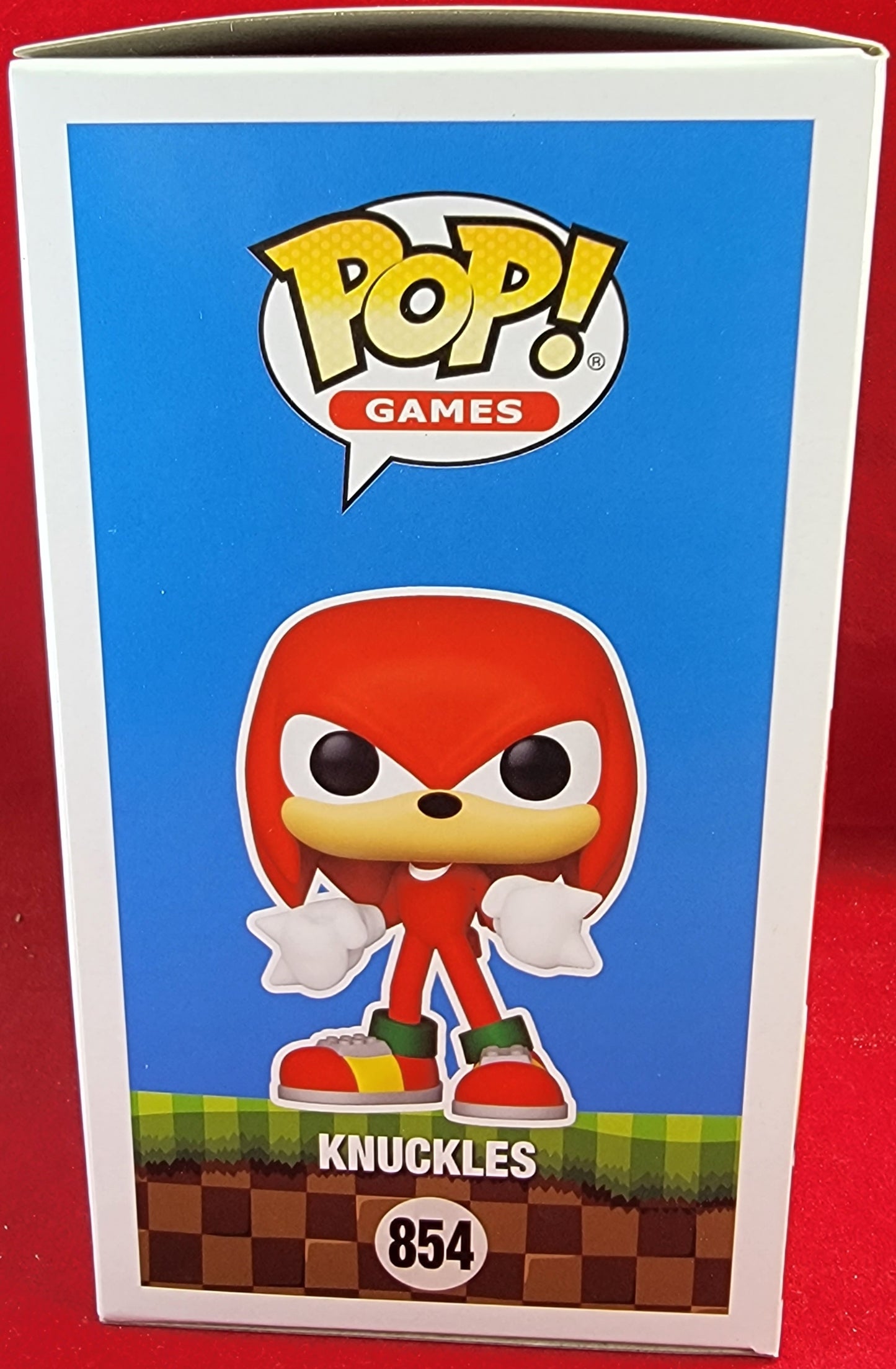 Sonic knuckles flocked target con 2022 exclusive funko # 854 (nib) With pop protector