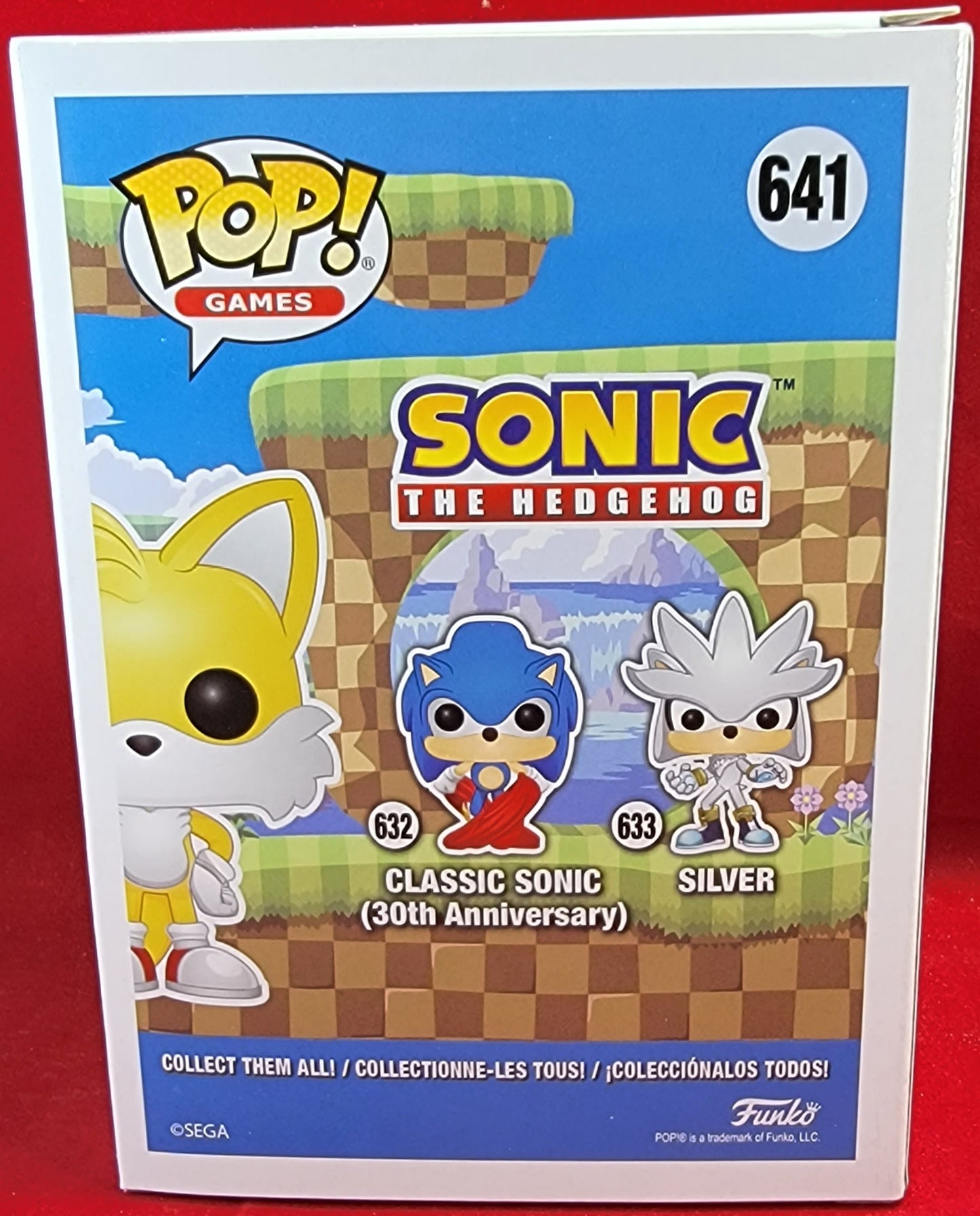 Sonic tails flocked target con 2021 exclusive funko # 641 (nib)