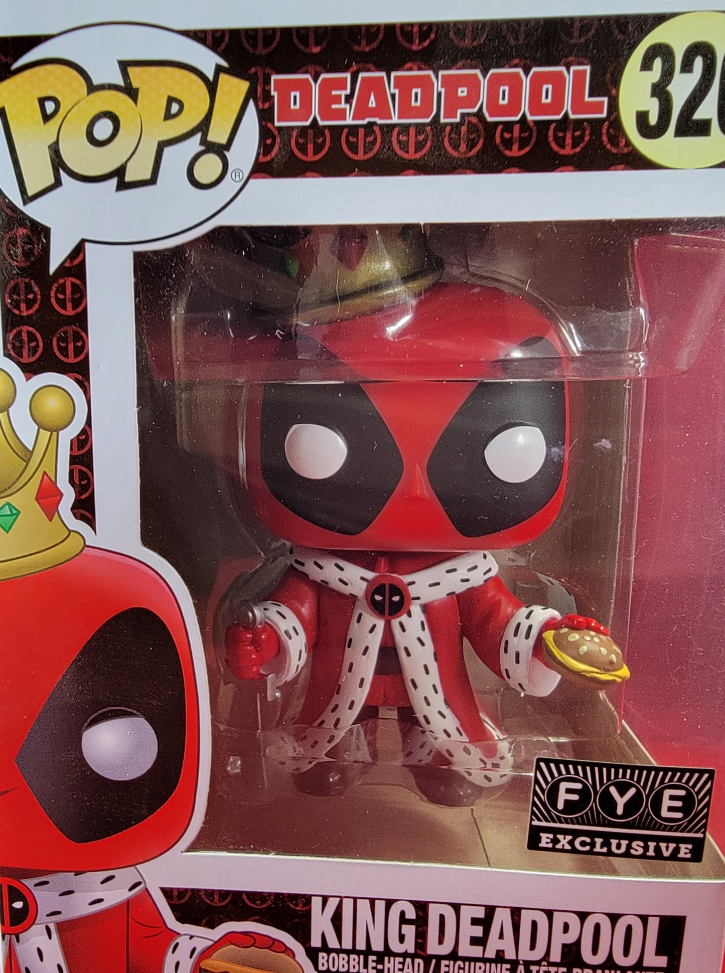 King deadpool fye exclusive funko # 326 (nib)