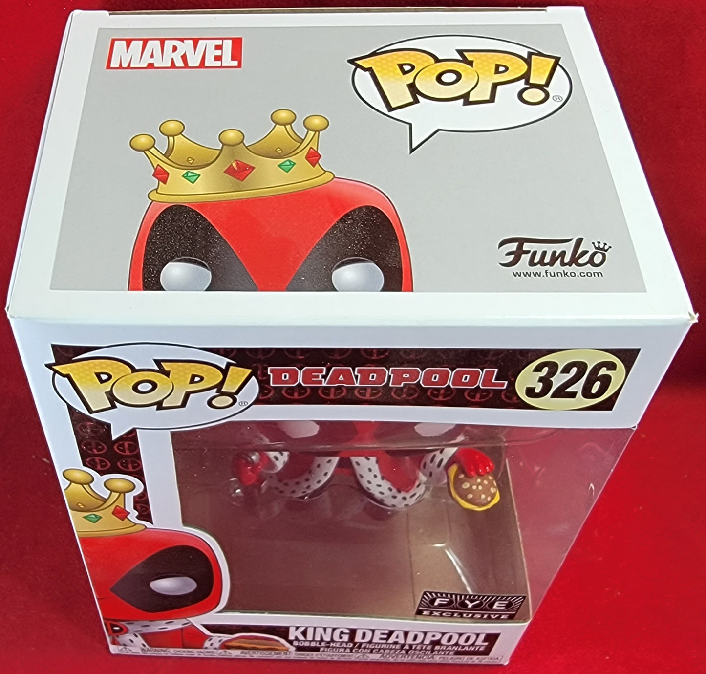 King deadpool fye exclusive funko # 326 (nib)