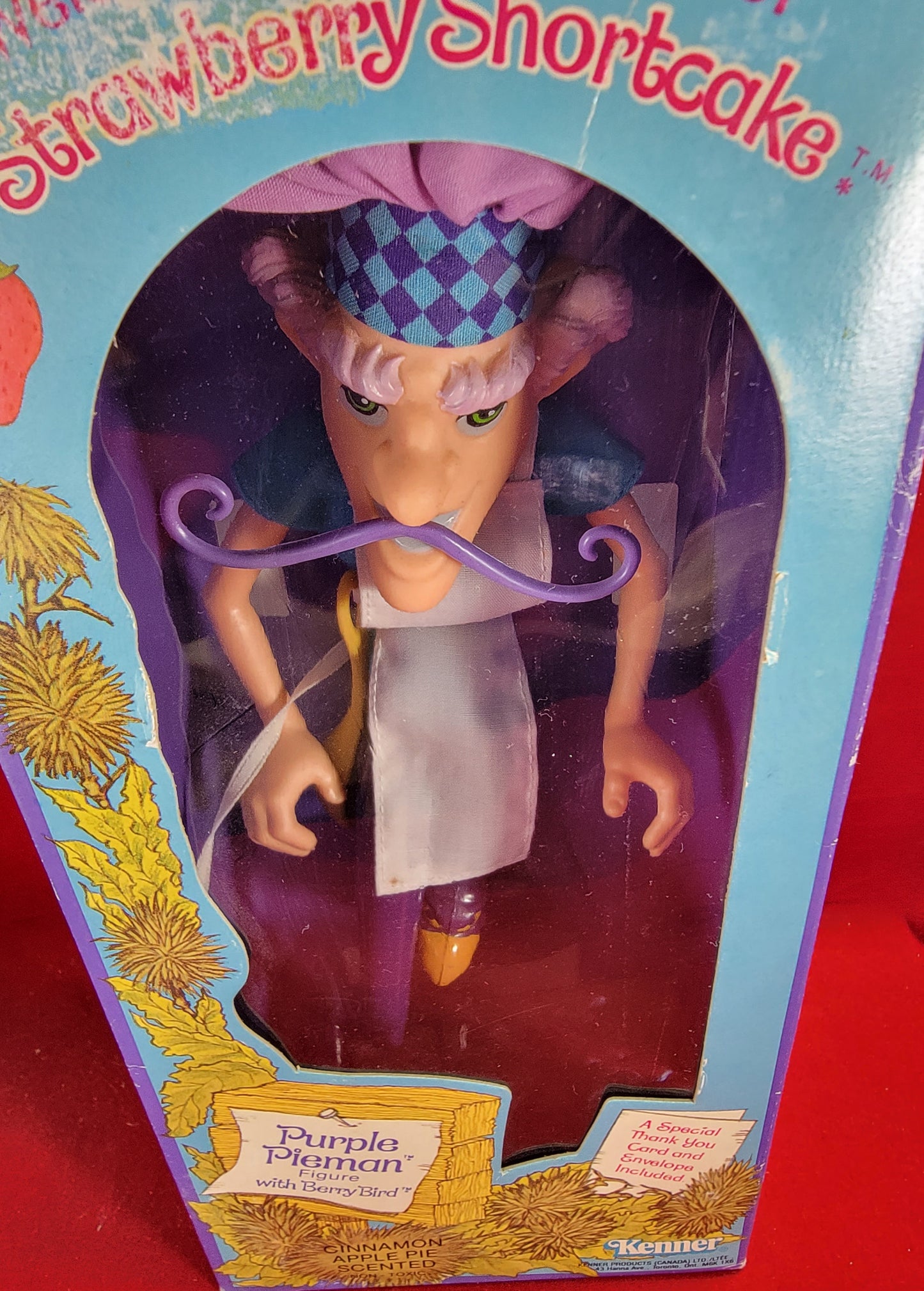 Purple Pieman Strawberry Shortcake figure with berry bird (nib)