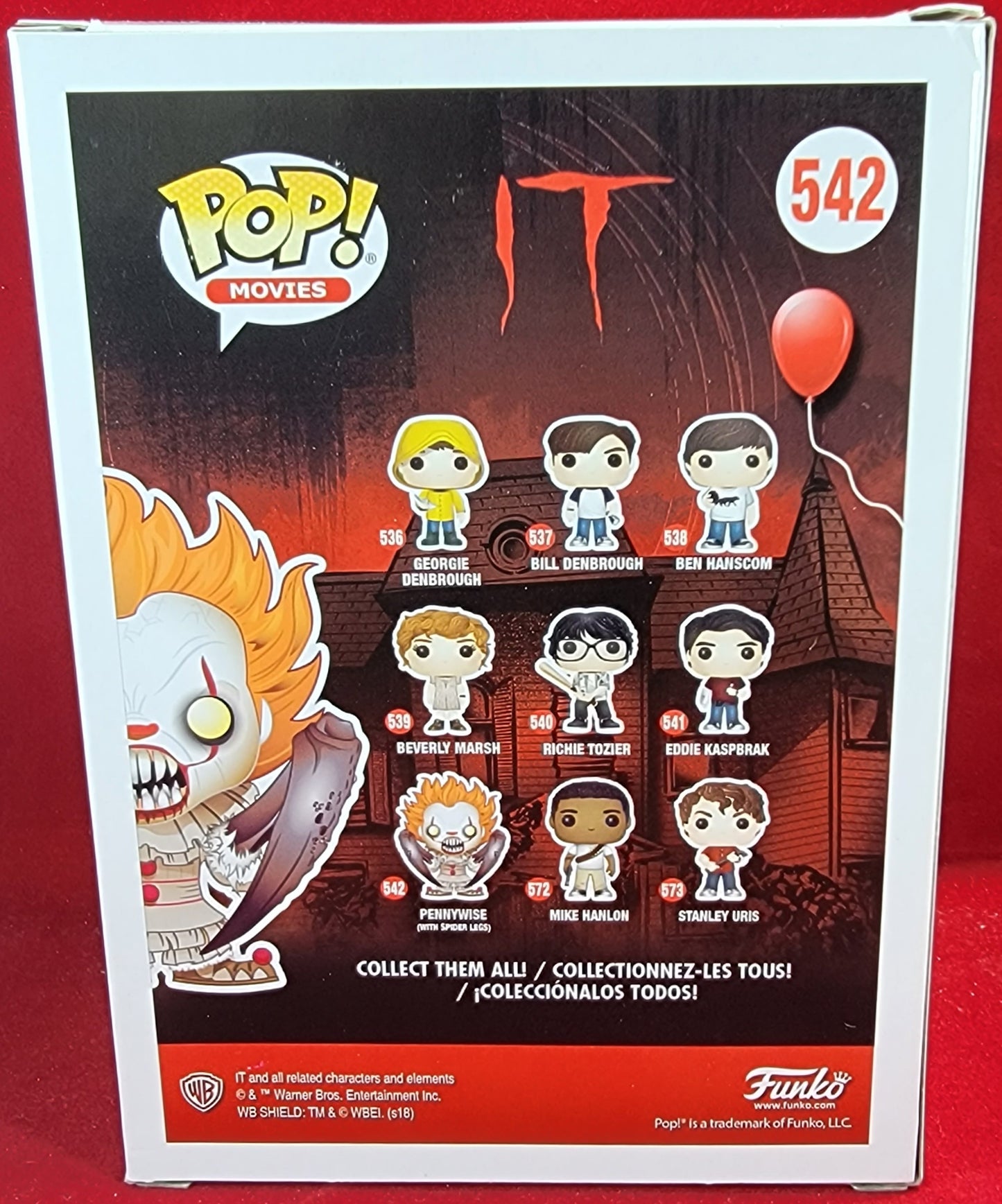 Pennywise funko # 542 (nib)