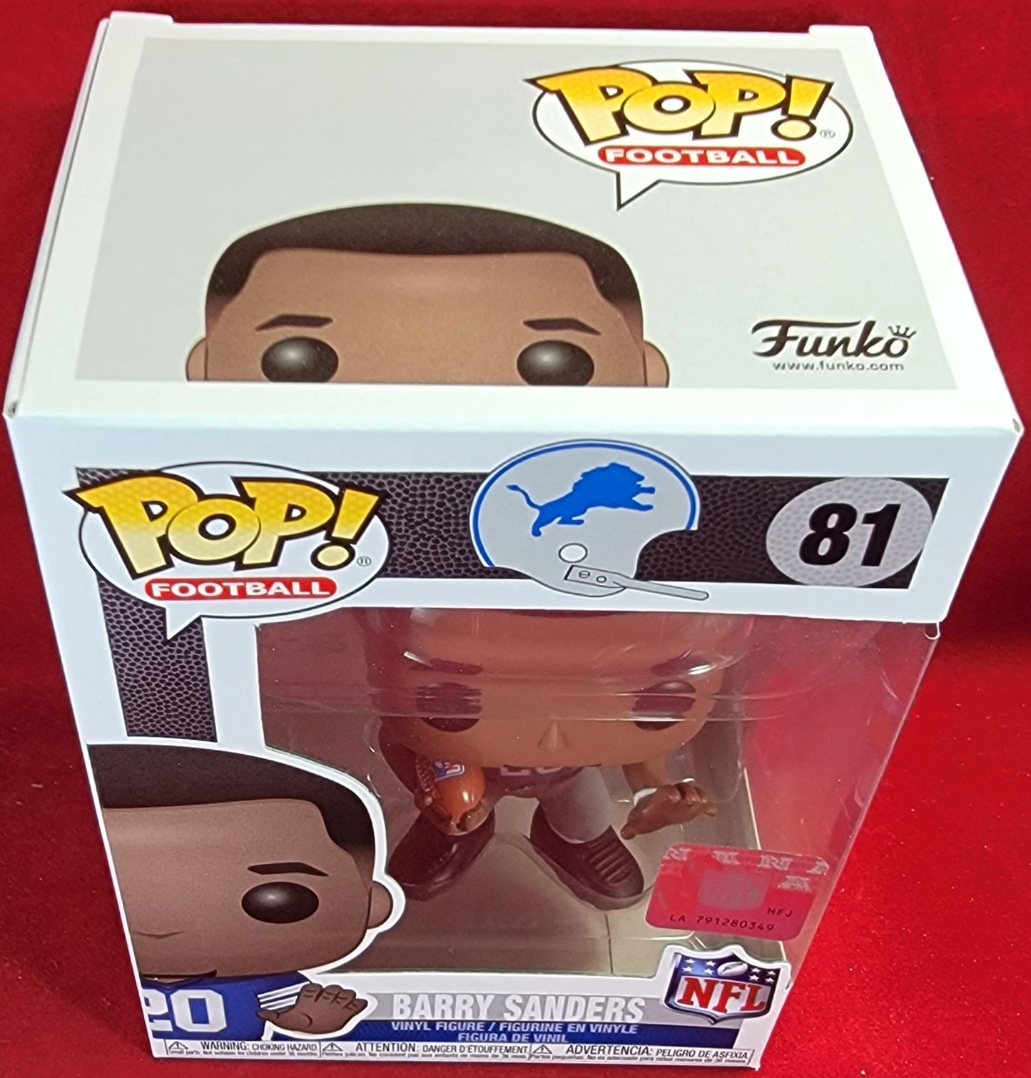 Barry sanders funko # 81 (nib)