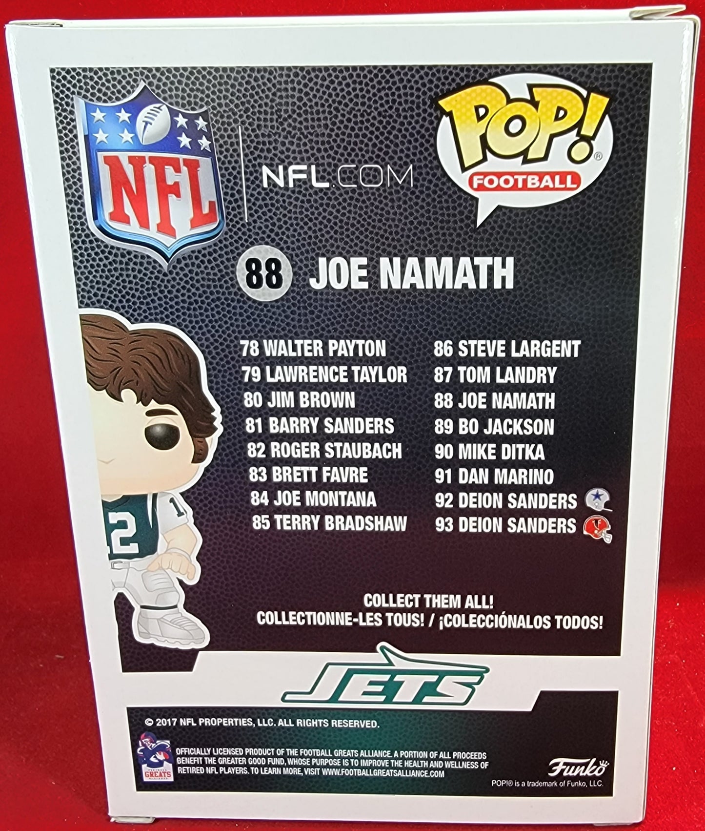 Joe Namatha funko # 88 (nib)