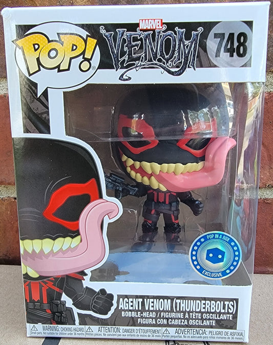 Agent venom (thunderbolts) pop in a box exclusive funko # 748 (nib)