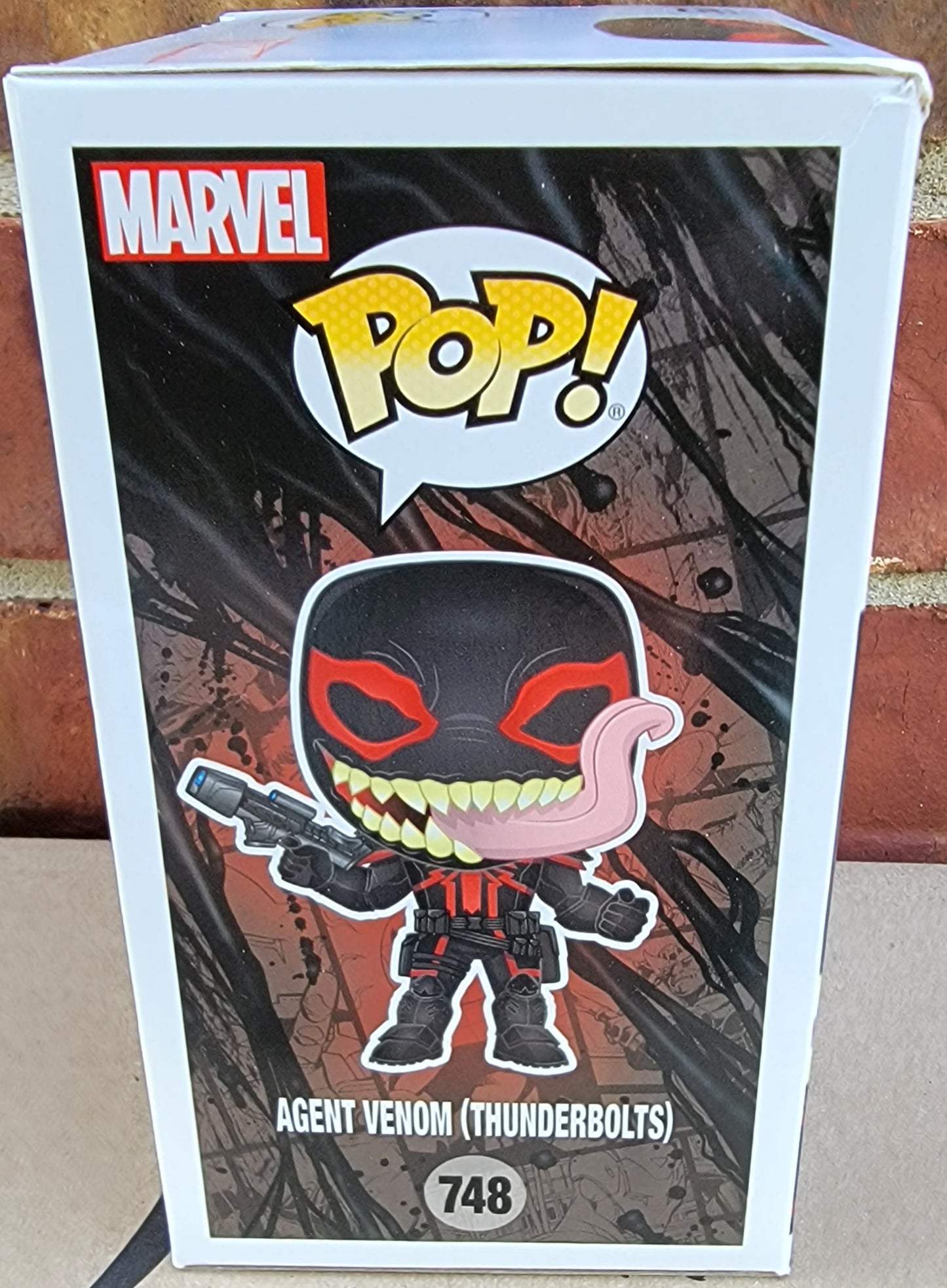 Agent venom (thunderbolts) pop in a box exclusive funko # 748 (nib)