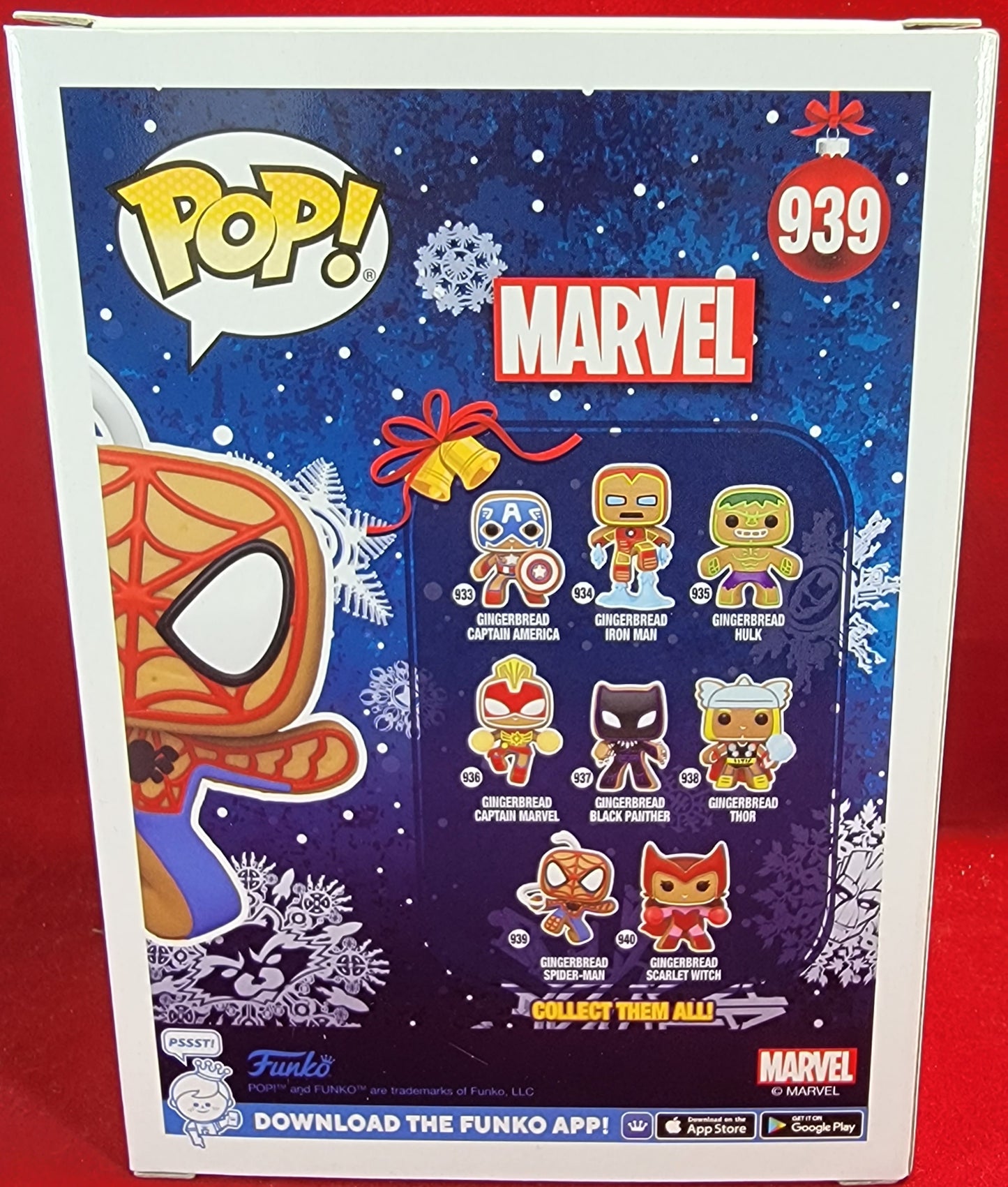 Gingerbread spider-man funko # 939 (nib)