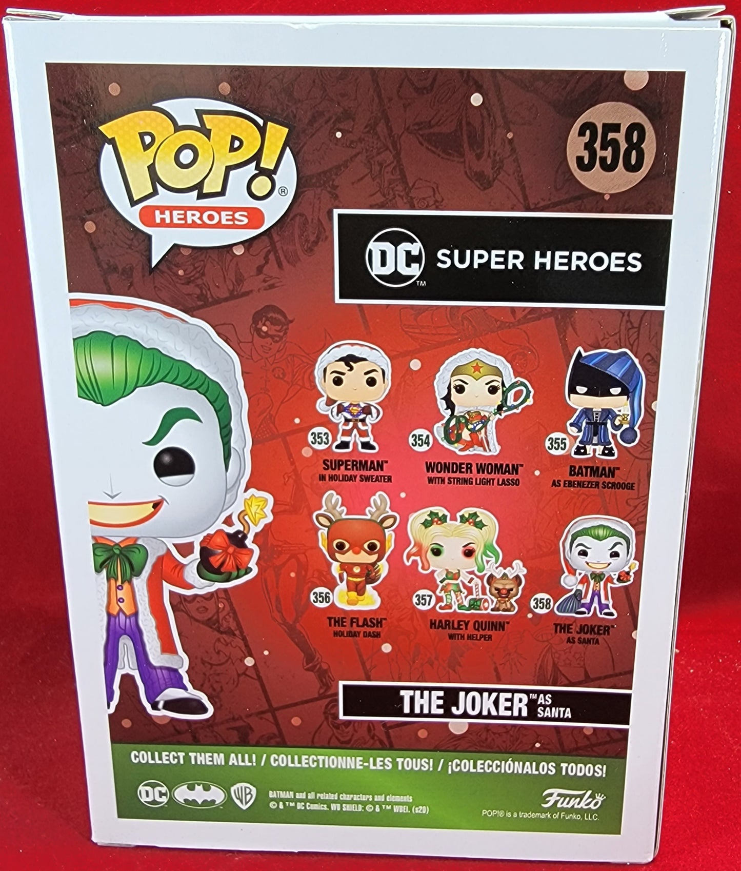 The joker as santa funko # 358 (nib)