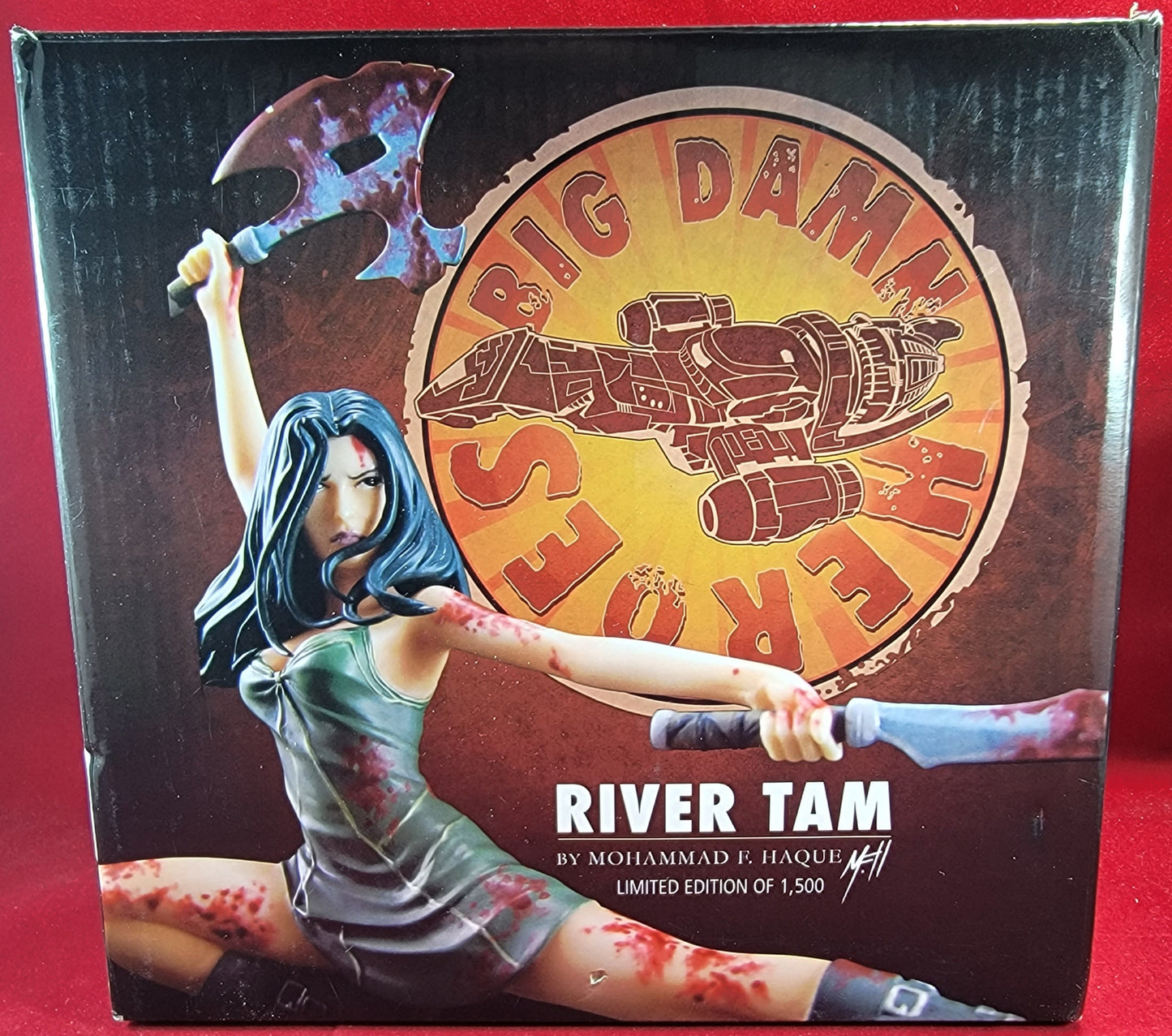 Brand new river Tam statue (nib)
big Damm heroes river tam hand-painted resin Maquette by Mohammad f Hague 0695 / 1500. statue base 7×4 inches with statue overall height almost 6 inches.