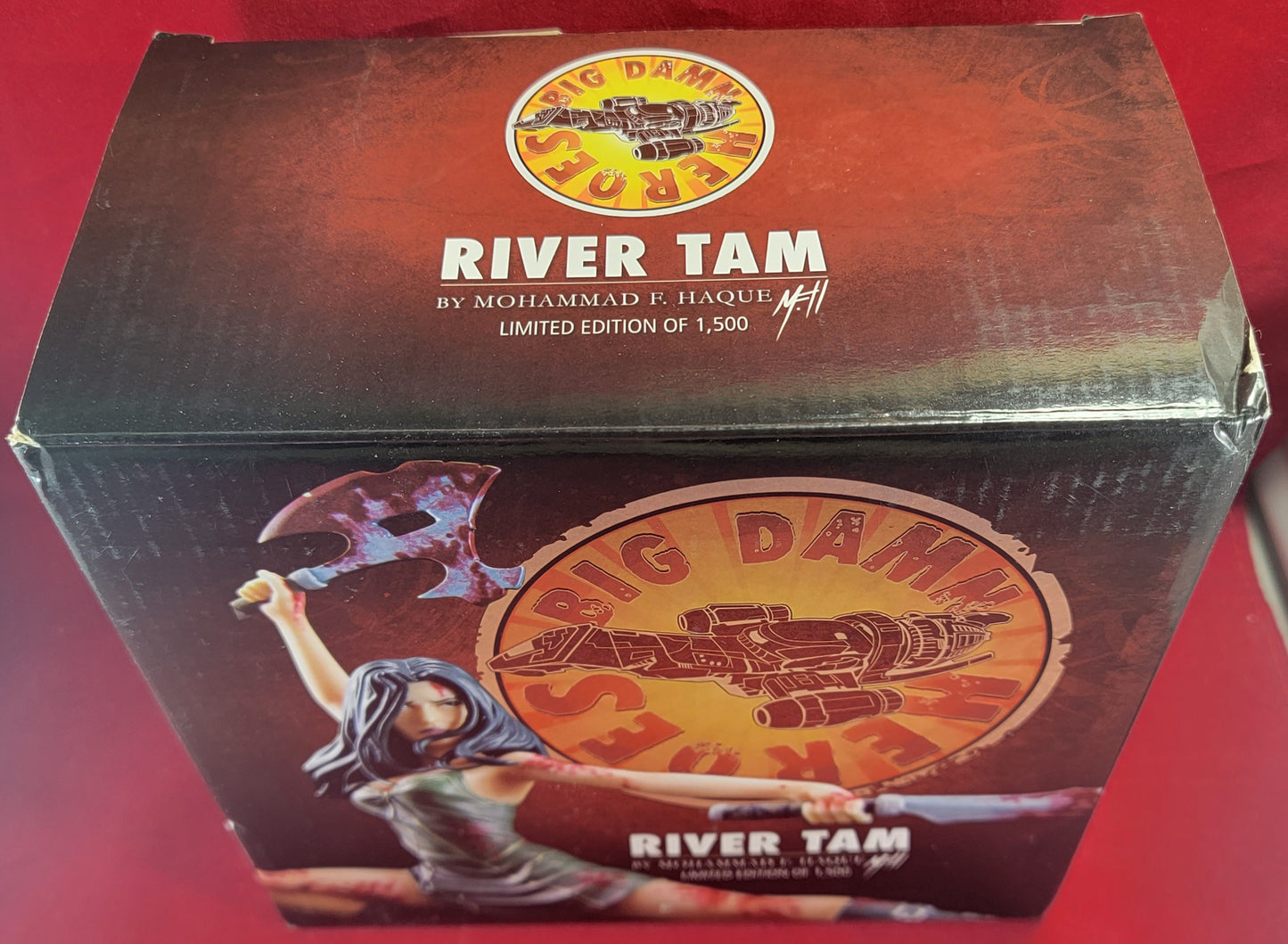 Brand new river Tam statue (nib)
big Damm heroes river tam hand-painted resin Maquette by Mohammad f Hague 0695 / 1500. statue base 7×4 inches with statue overall height almost 6 inches.