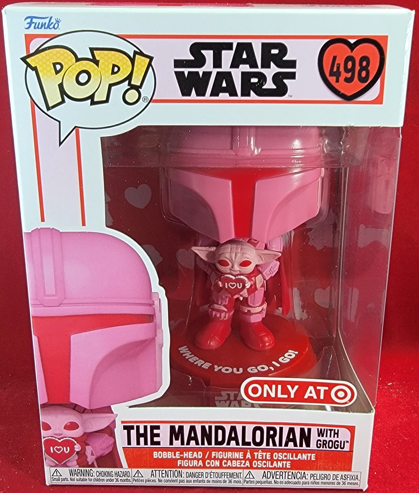 The mandalorian with grogu target exclusive funko # 498 (nib)