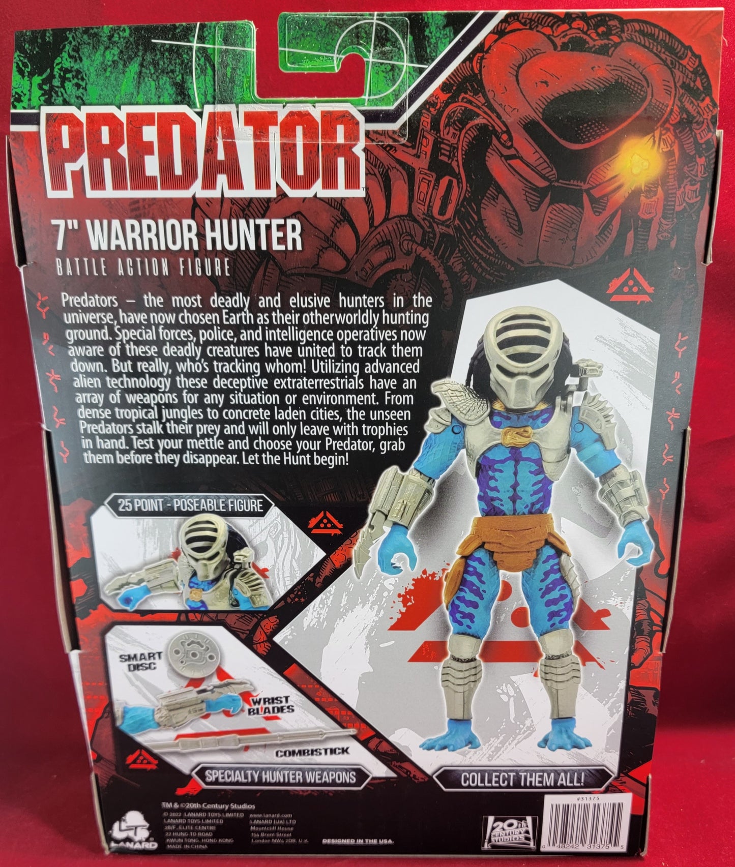 7 inch warrior hunter predator (nib) Brand new fully poseable Wal-Mart exclusive jungle hunter predator. 25 point articulation figure from lanard. Excellent condition.