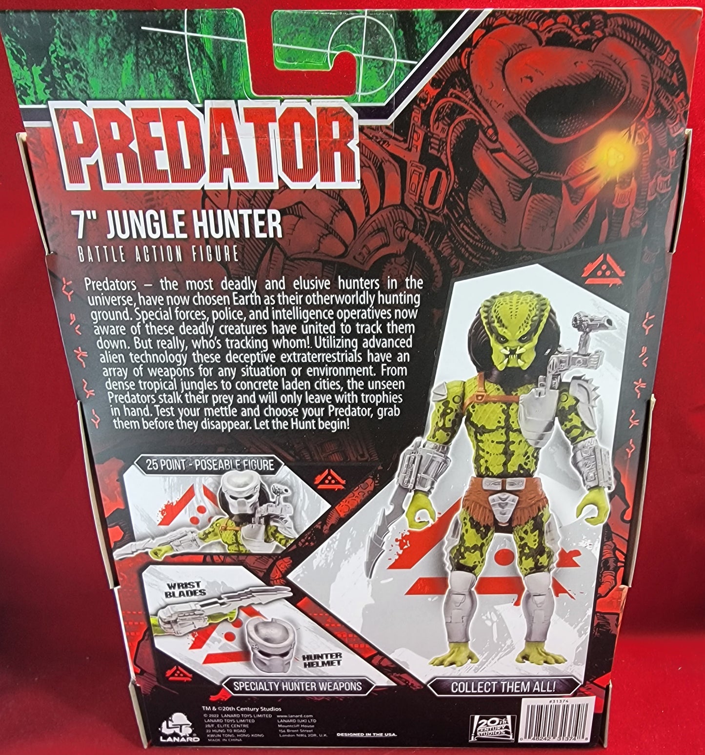 7 inch warrior hunter predator (nib) Brand new fully poseable Wal-Mart exclusive jungle hunter predator. 25 point articulation figure from lanard. Excellent condition.