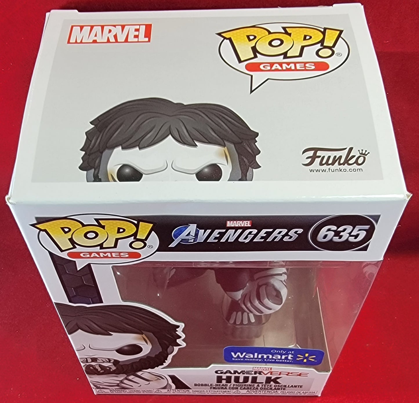 Hulk walmart exclusive funko # 635 (nib)
brand new gamerverse black and white hulk. pop has hulk with a beard painted like a skeleton. pop is near perfect and will be shipped in a compatible pop protector.