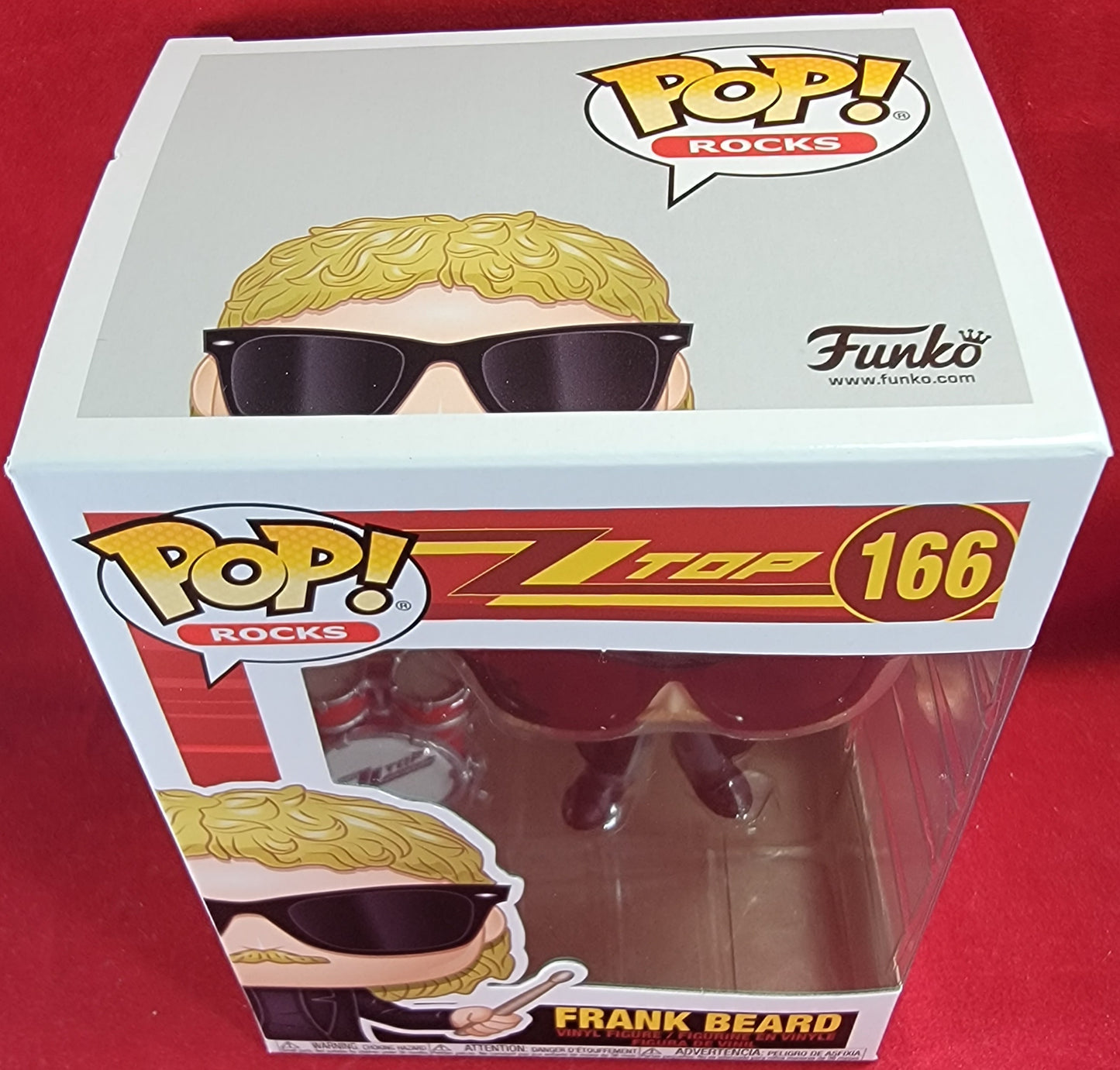Frank beard funko # 166 (nib)
brand new drummer of zz top frank beard funko pop. pop has frank with drum sticks in hand. pop has a small zz top drum kit included. pop has a few lite scratches and will be shipped in a compatible pop protector.