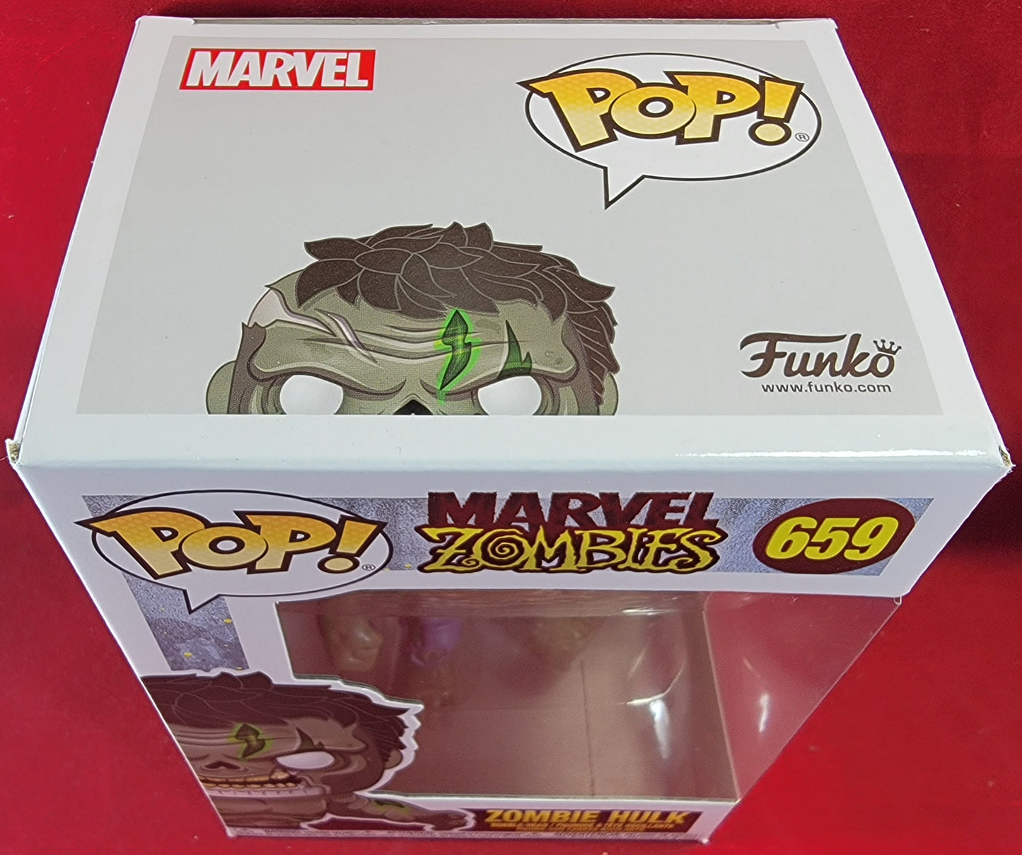 Zombie Hulk funko # 659 (nib)
brand new marvel zombies hulk funko pop. pop has Hulk in zombie form. pop has a few very lite scratches and will be shipped in a compatible pop protector.