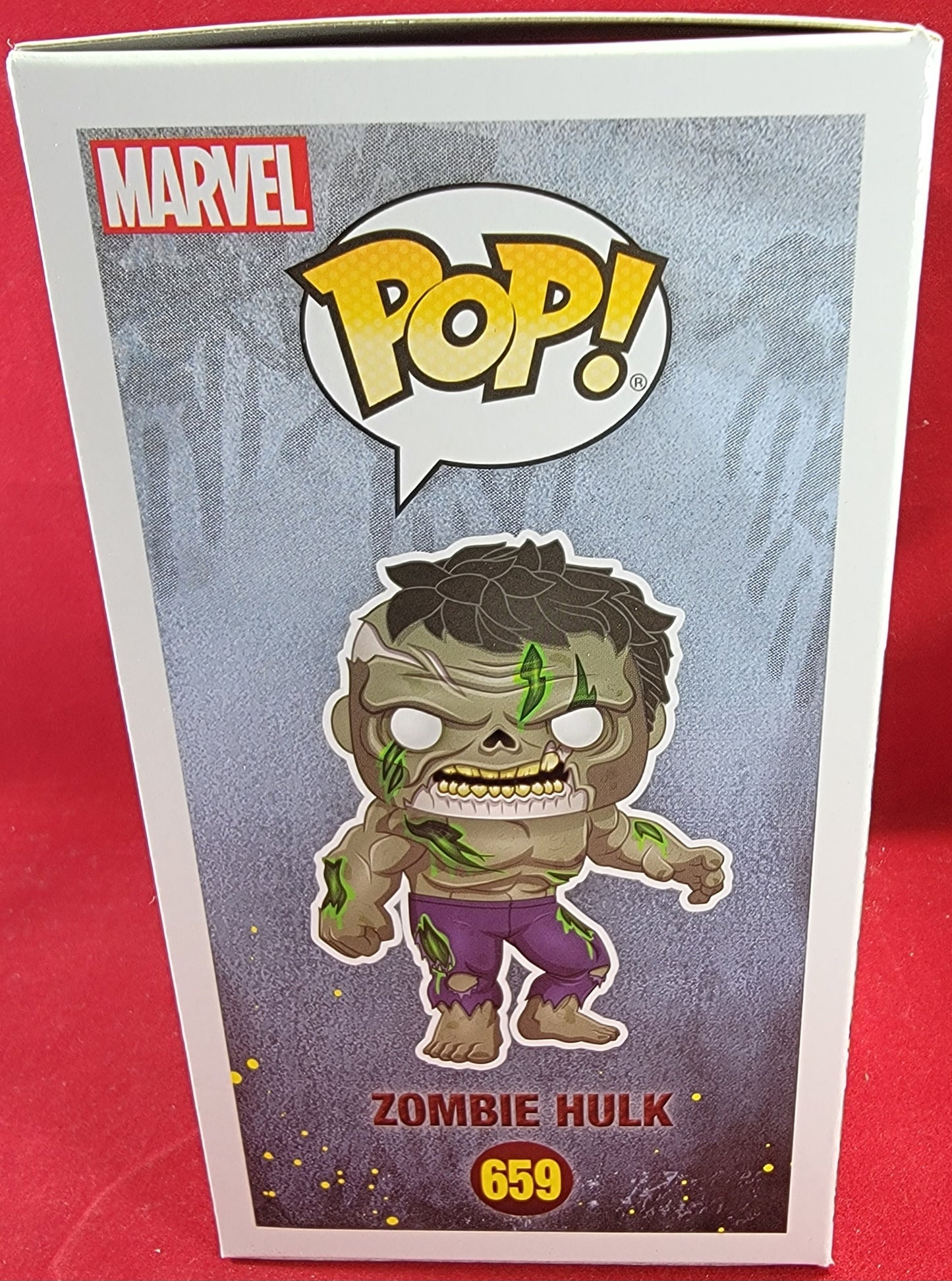 Zombie Hulk funko # 659 (nib)
brand new marvel zombies hulk funko pop. pop has Hulk in zombie form. pop has a few very lite scratches and will be shipped in a compatible pop protector.