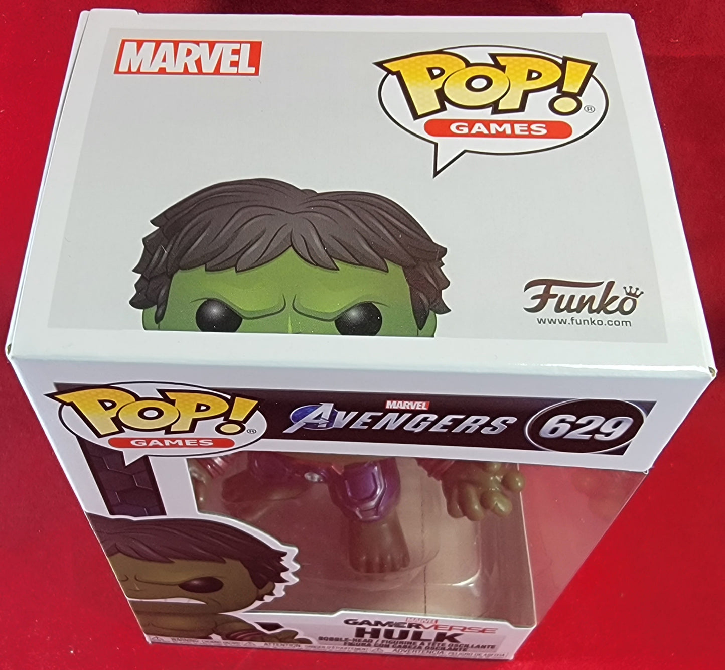 Hulk funko # 629 (nib)
brand new gamerverse marvel avengers hulk. pop has Hulk in metallic green. pop is in near perfect condition and will be shipped in a compatible pop protector.