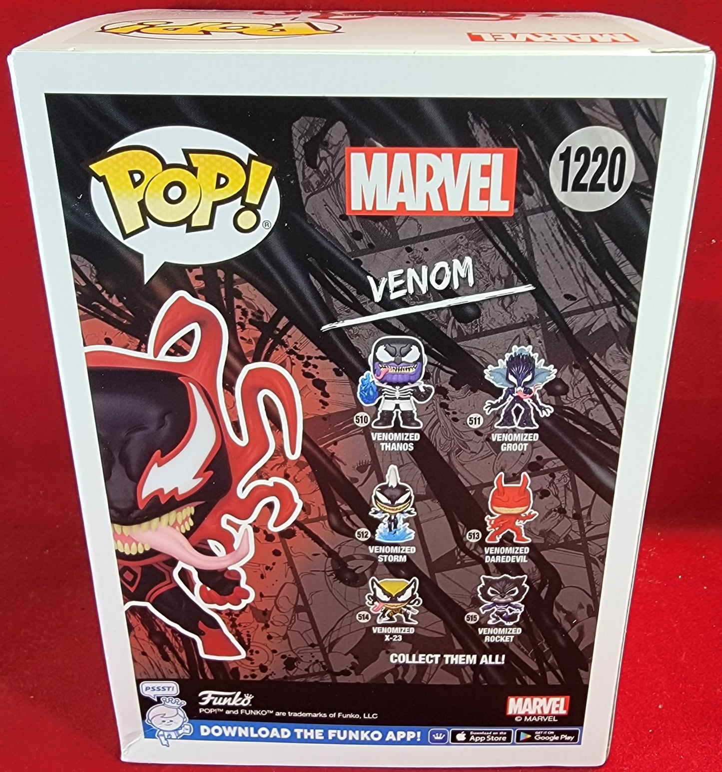 Venom entertainment earth exclusive funko # 1220 (nib)
