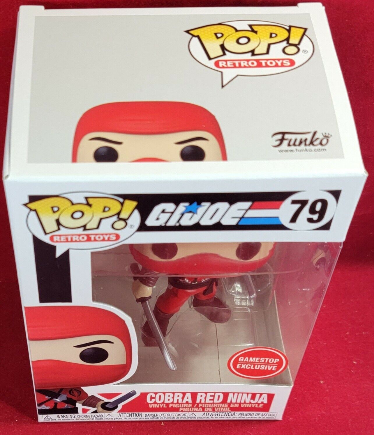 Cobra red ninja gamestop exclusive funko # 79 (nib)Brand new sold out gamestop