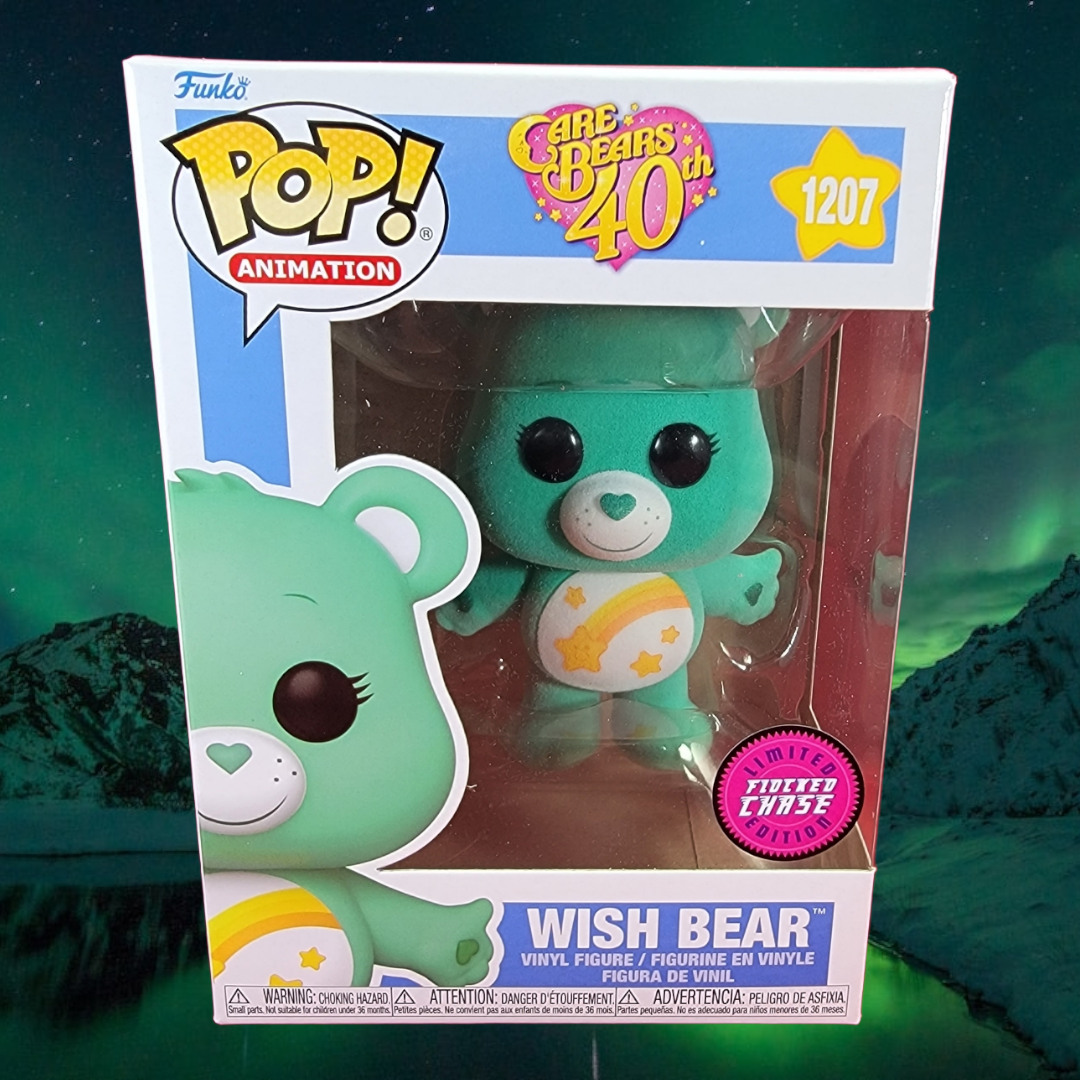 Figurina Vinile Wish Bear Flocked (Chase) Po P! Animation - Bundle Con Protezione Grafica ToysDiva - 4