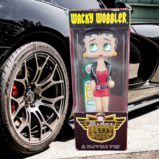 Biker Betty boop wacky wobbler (nib)